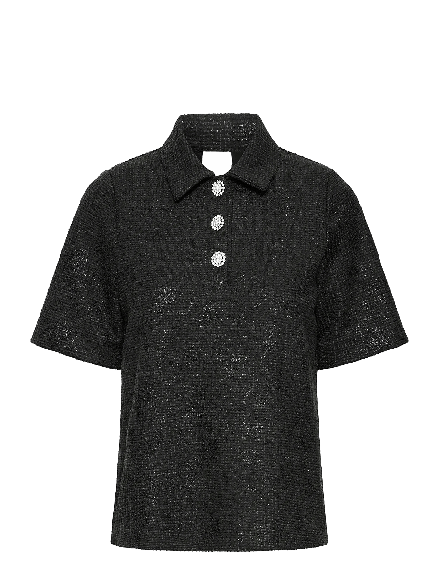 ICHI - IHKATE GLEAM SS - t-shirts - black - 1