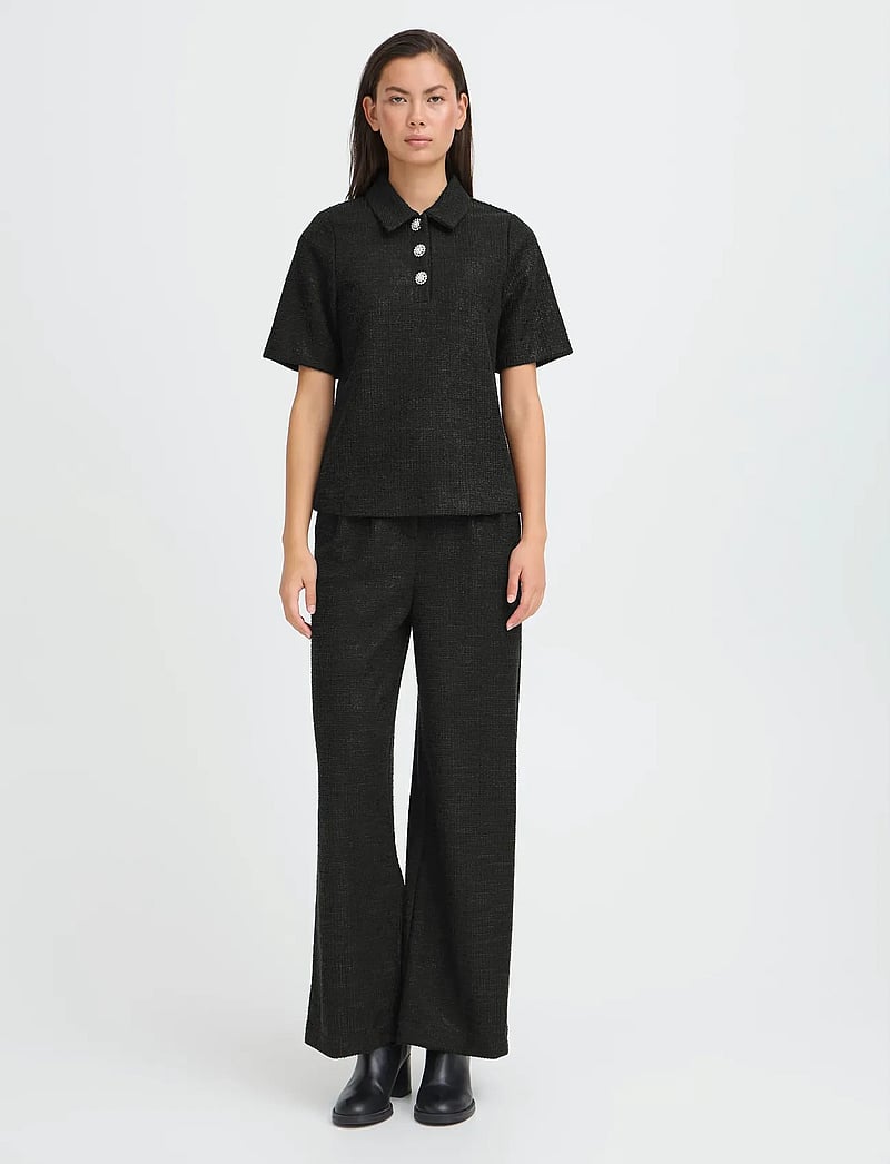 ICHI - IHKATE GLEAM SS - t-shirts - black - 0