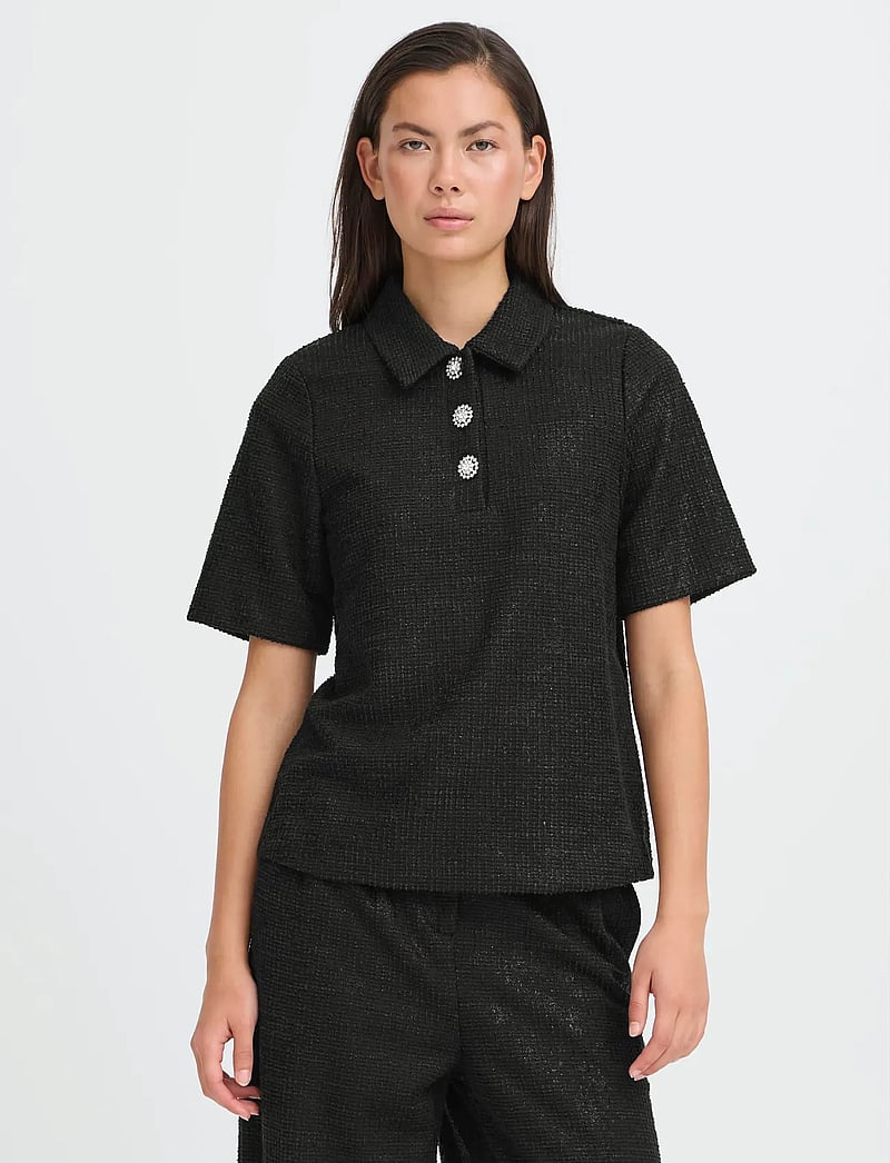 ICHI - IHKATE GLEAM SS - t-shirts - black - 4