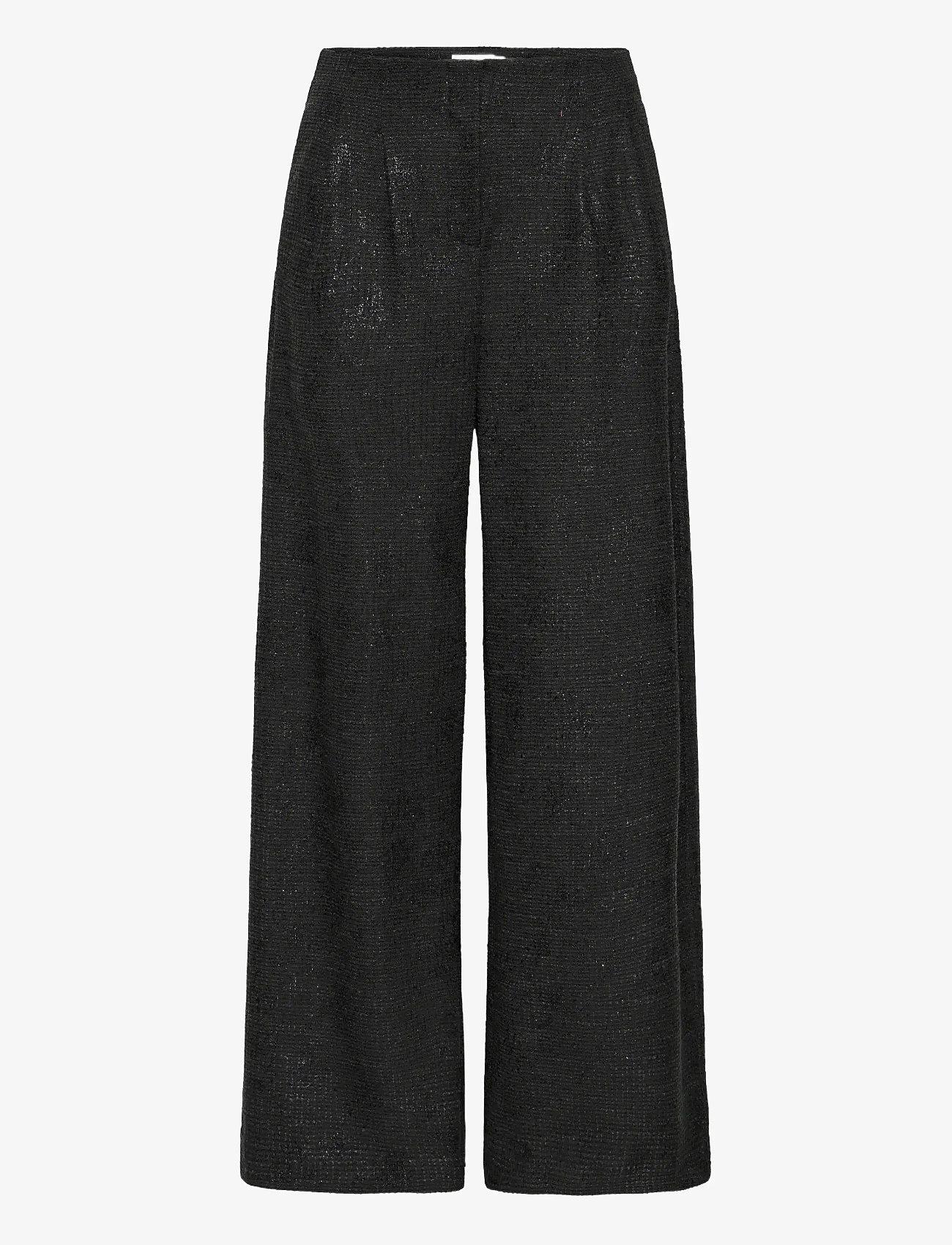 ICHI - IHKATE GLEAM WIDE PA - laia säärega püksid - black - 1
