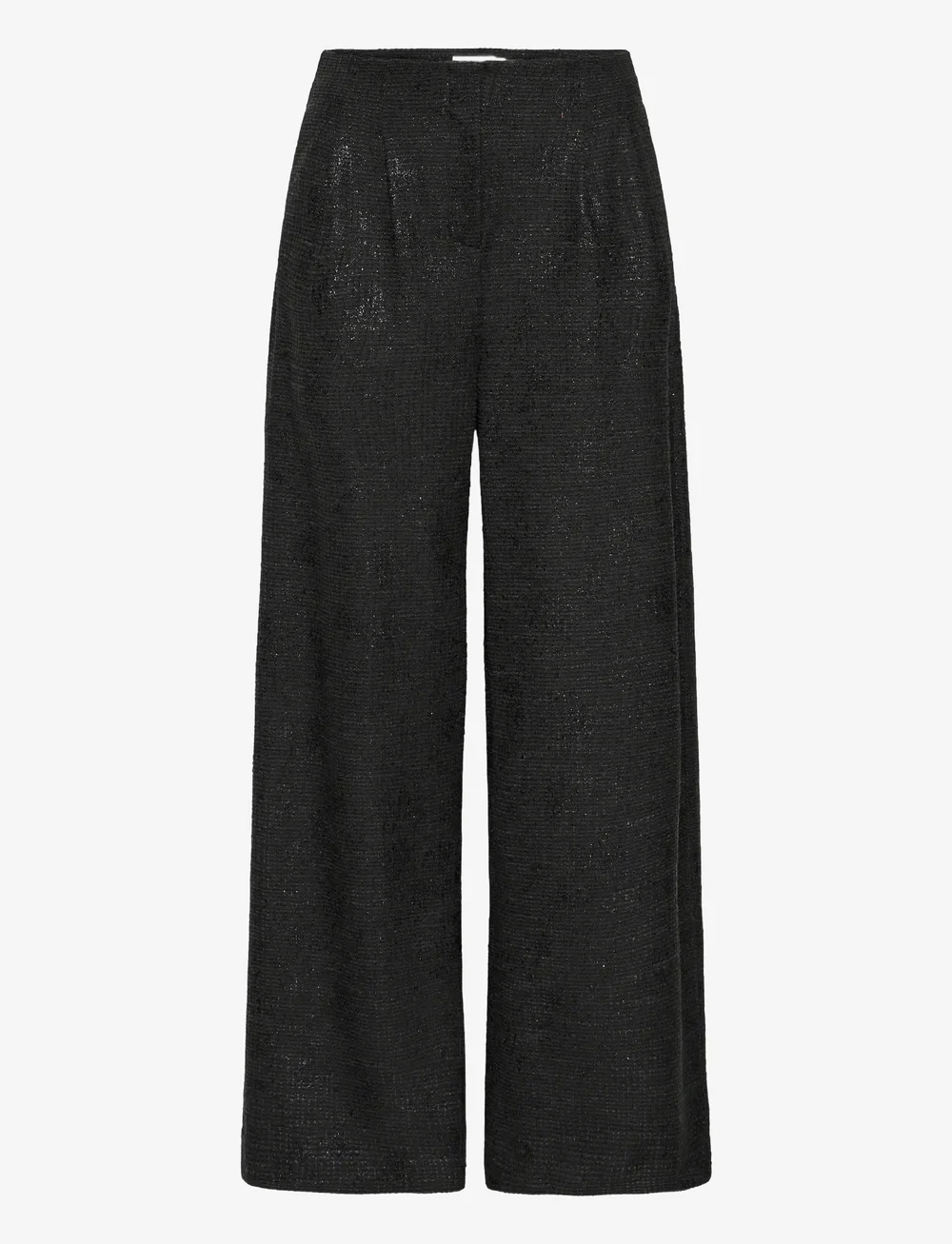ICHI - IHKATE GLEAM WIDE PA - wide leg trousers - black - 0