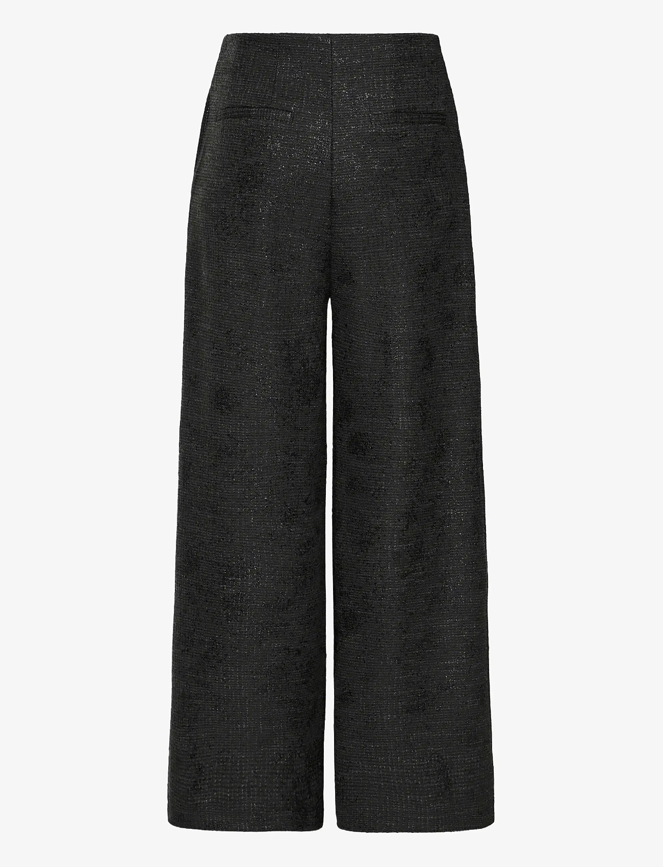 ICHI - IHKATE GLEAM WIDE PA - laia säärega püksid - black - 2