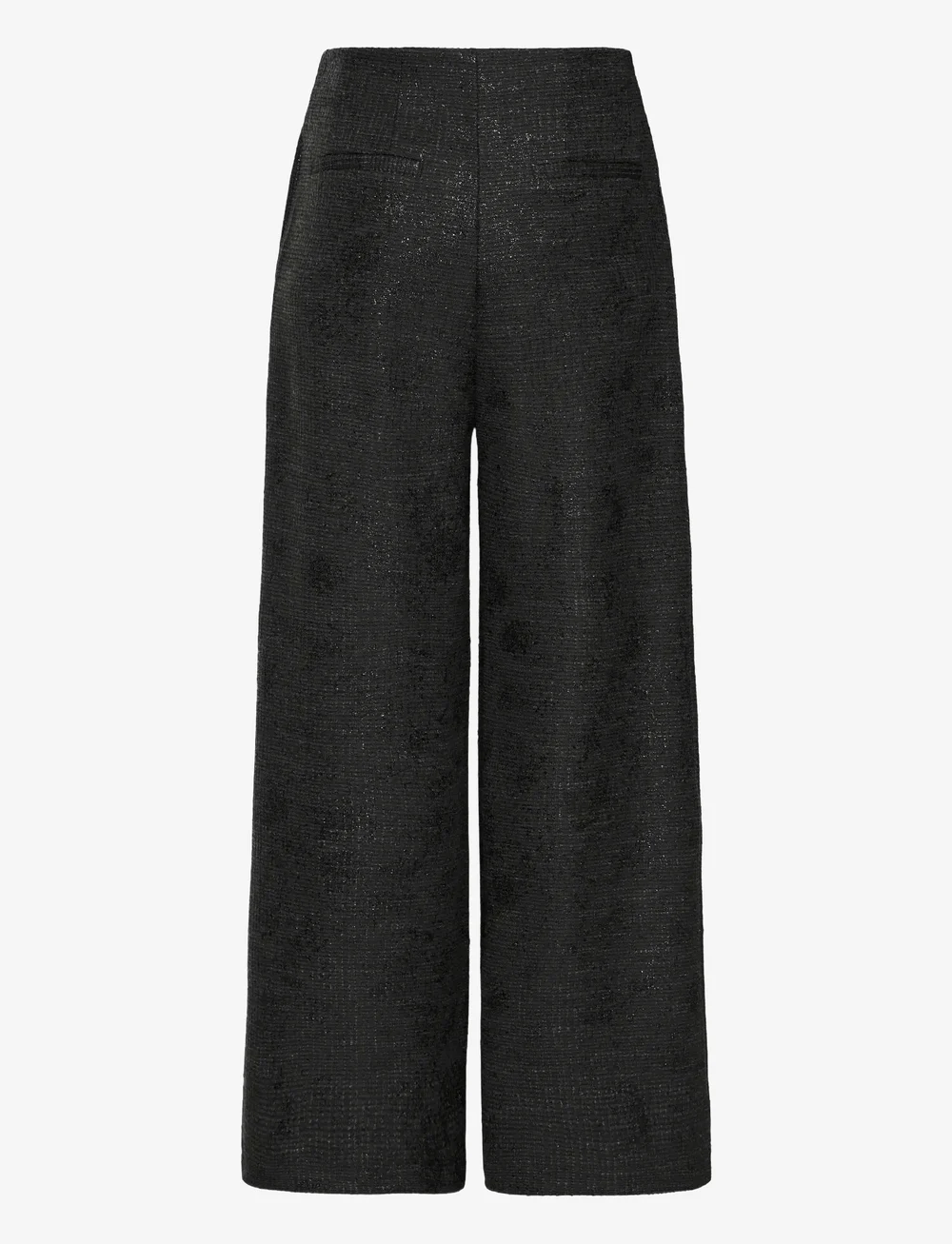 ICHI - IHKATE GLEAM WIDE PA - wide leg trousers - black - 1