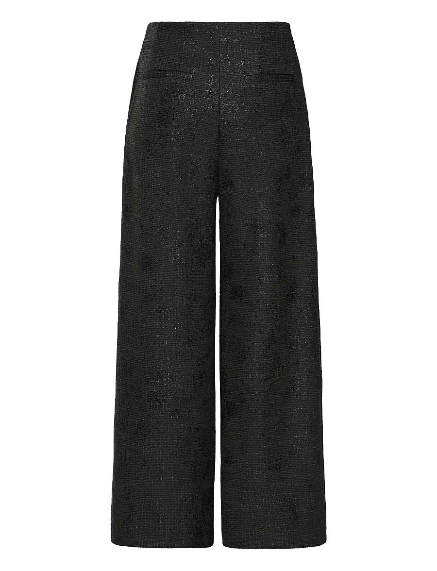 ICHI - IHKATE GLEAM WIDE PA - hosen mit weitem bein - black - 2