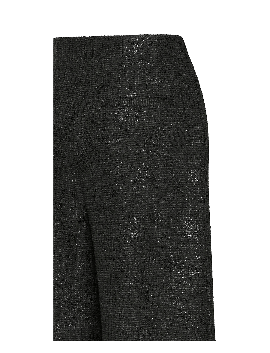 ICHI - IHKATE GLEAM WIDE PA - hosen mit weitem bein - black - 3