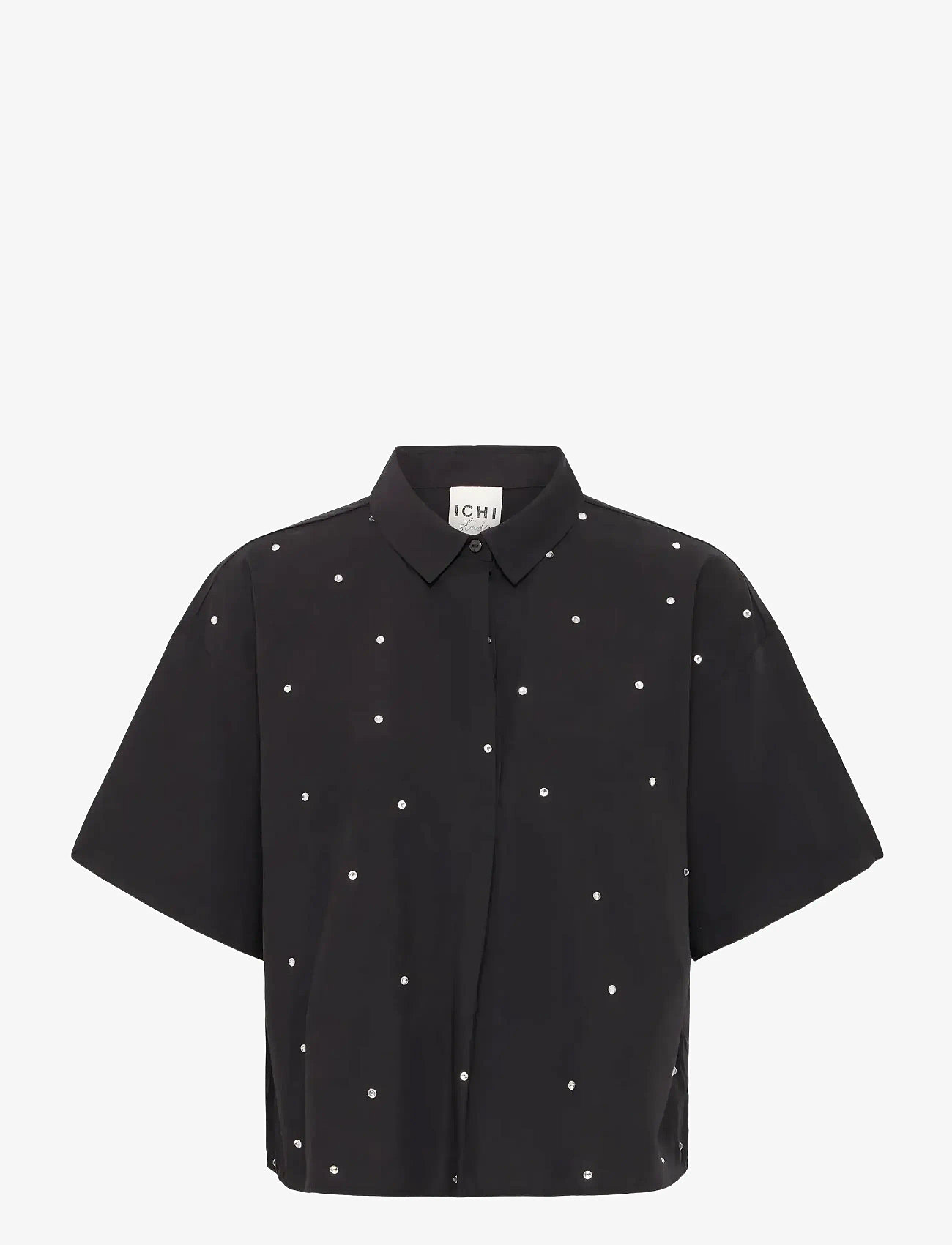 ICHI - IHLISARI SH - kortærmede skjorter - black - 0