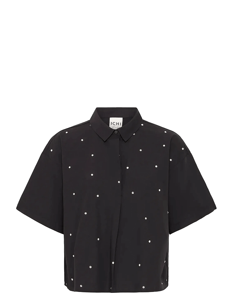 ICHI - IHLISARI SH - kortärmade skjortor - black - 1