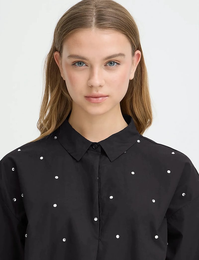 ICHI - IHLISARI SH - lühikeste varrukatega särgid - black - 5