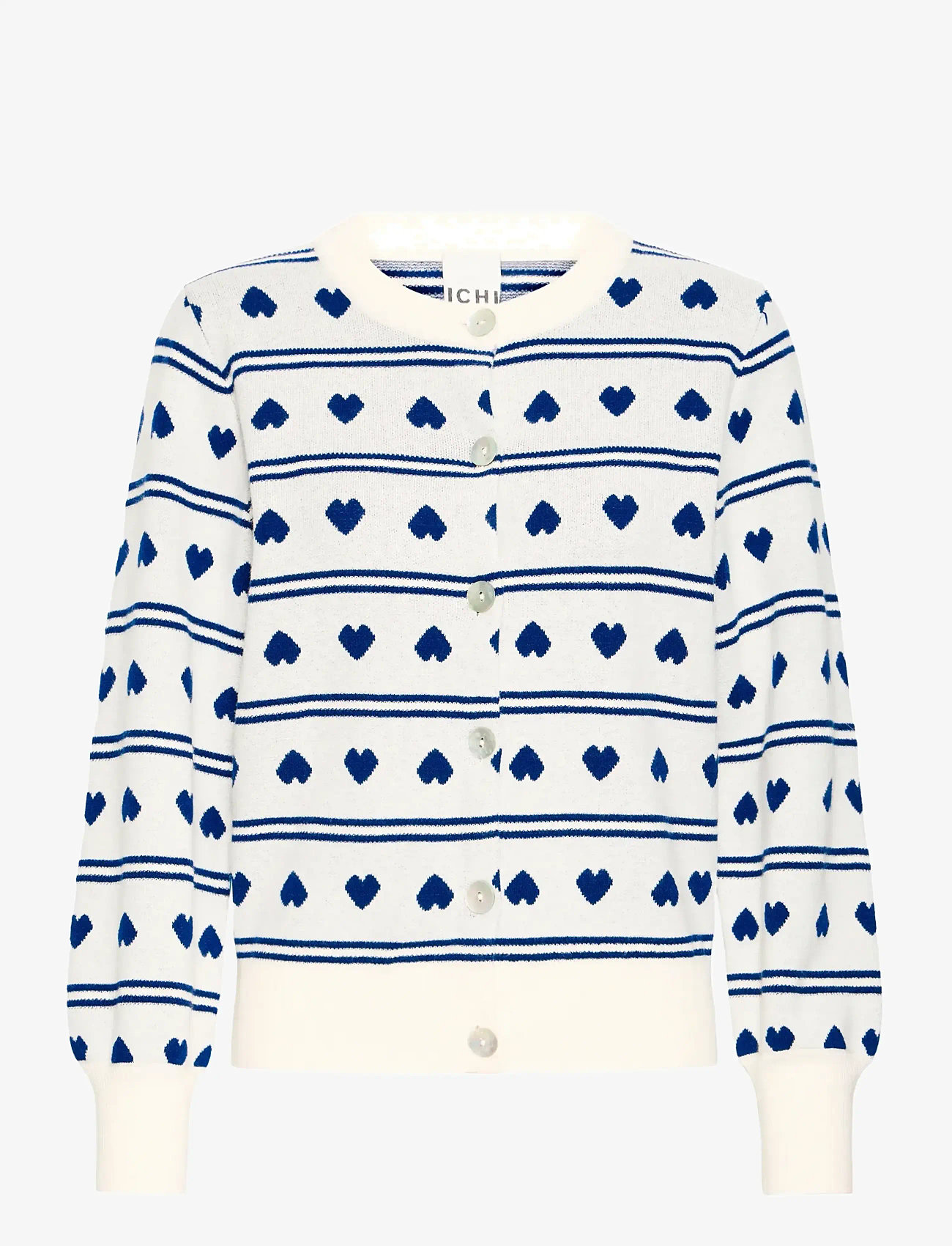 ICHI - IHBRIELLE CA5 - cardigans - birch w blue print - 1