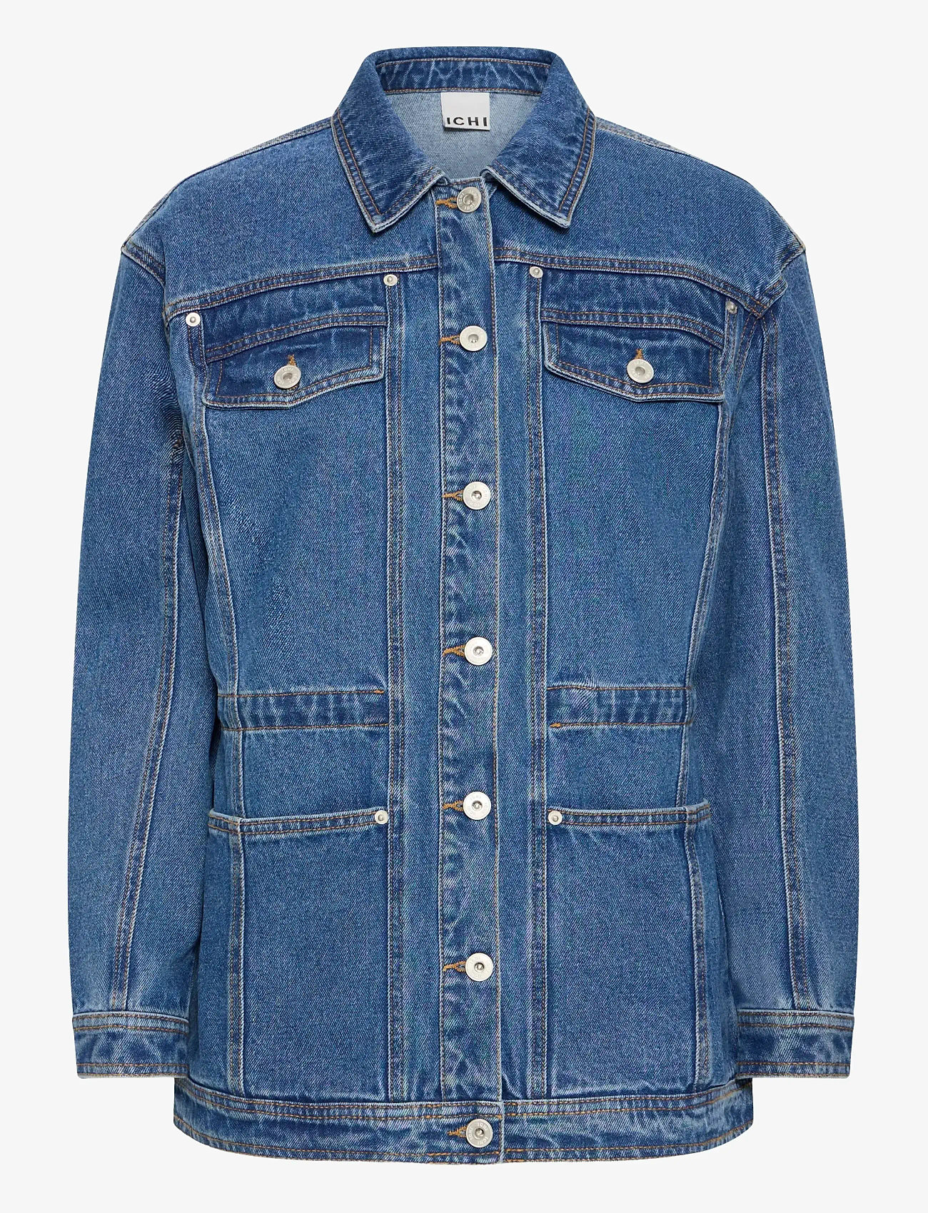 ICHI - IHMIANNA JA - forårsjakker - washed med. blue - 1