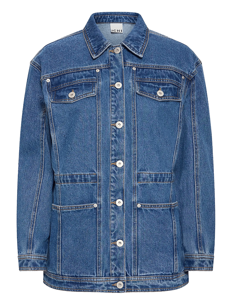 ICHI - IHMIANNA JA - forårsjakker - washed med. blue - 1