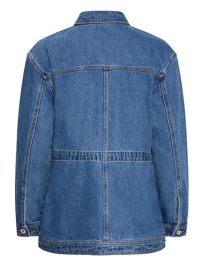 ICHI - IHMIANNA JA - forårsjakker - washed med. blue - 2