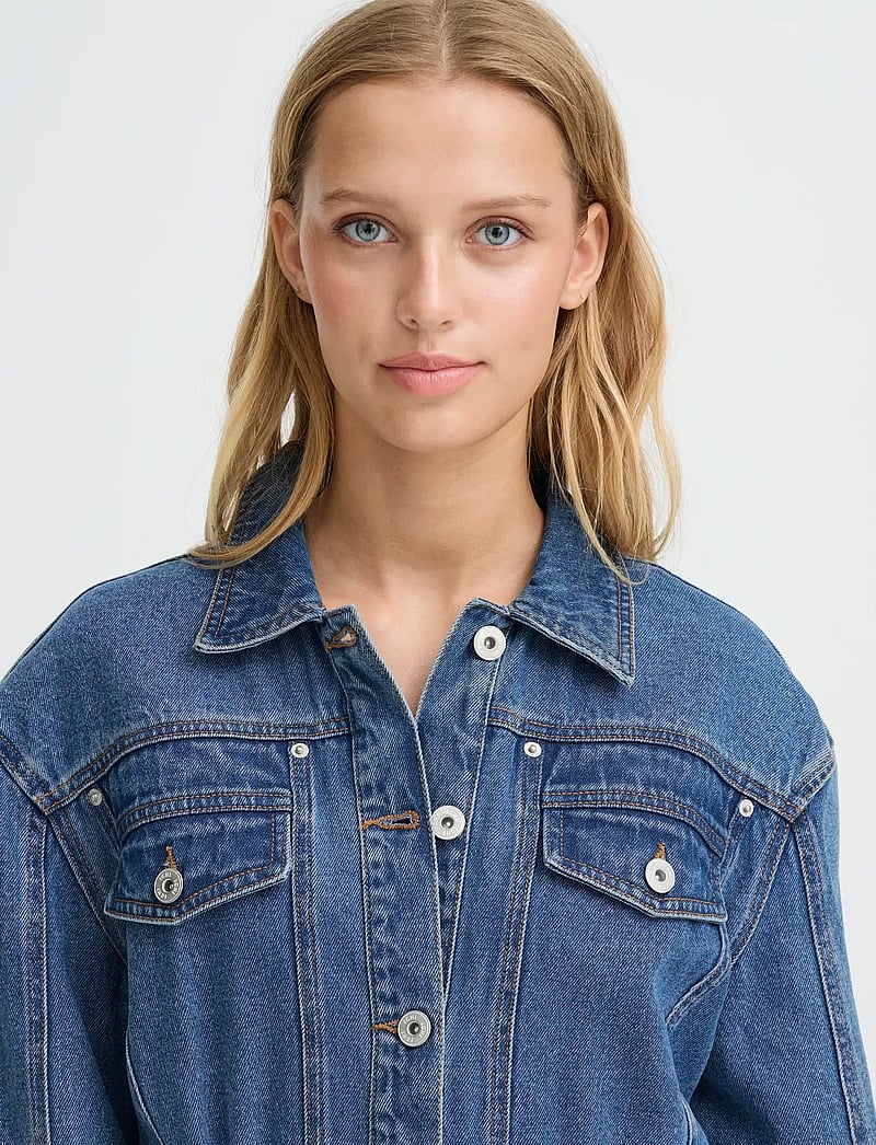 ICHI - IHMIANNA JA - forårsjakker - washed med. blue - 5