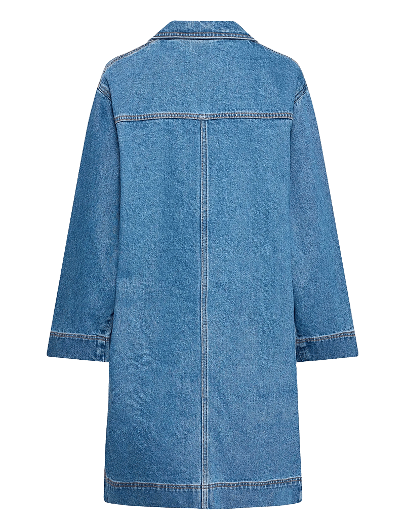 ICHI - IHMIANNA DR - hemdkleider - washed med. blue - 2