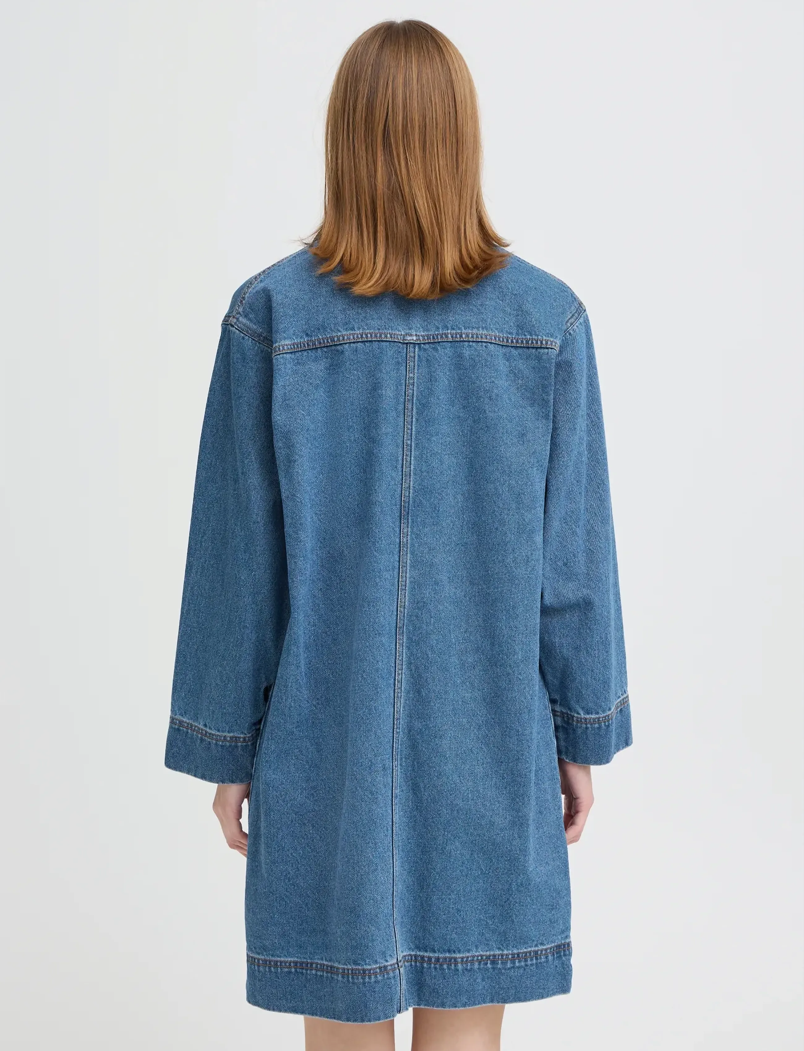 ICHI - IHMIANNA DR - särkkleidid - washed med. blue - 3