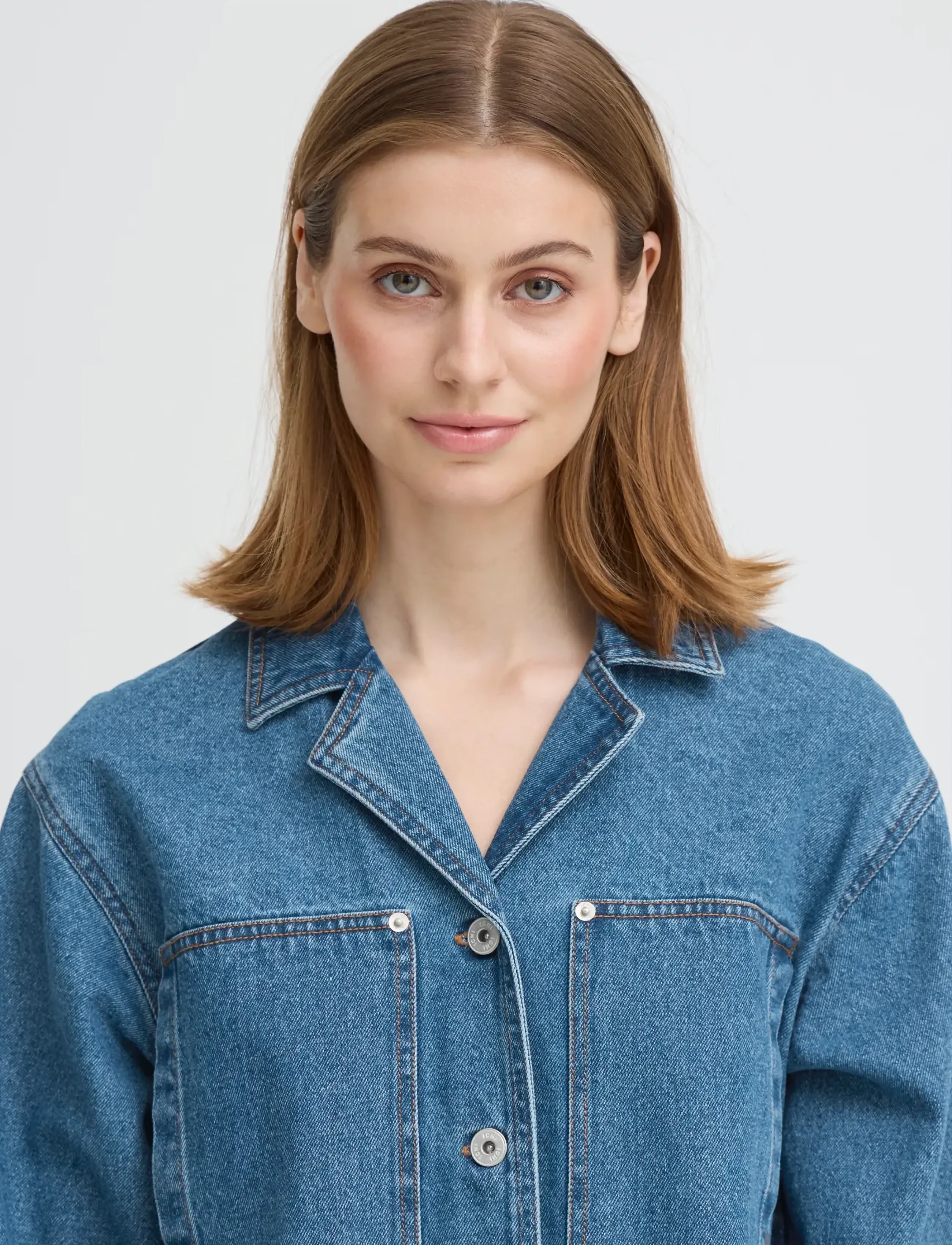 ICHI - IHMIANNA DR - särkkleidid - washed med. blue - 5