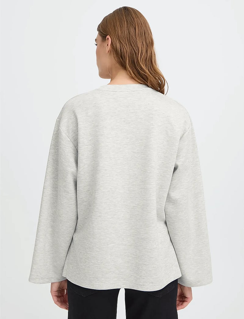 ICHI - IHCOZY LS - langärmlige tops - light grey melange - 5