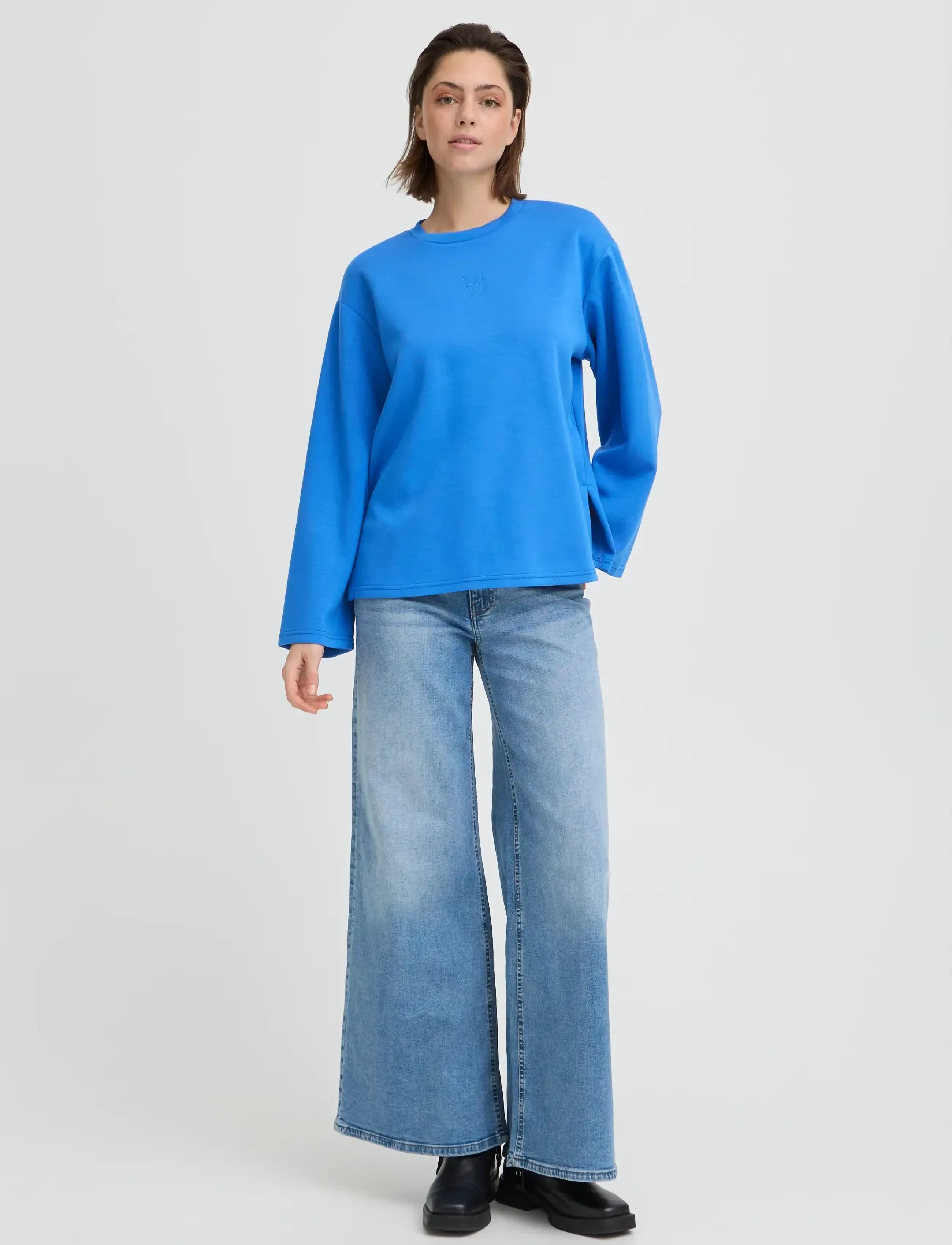 ICHI IHCOZY LS - T-shirts & Toppe - NEBULAS BLUE / blue