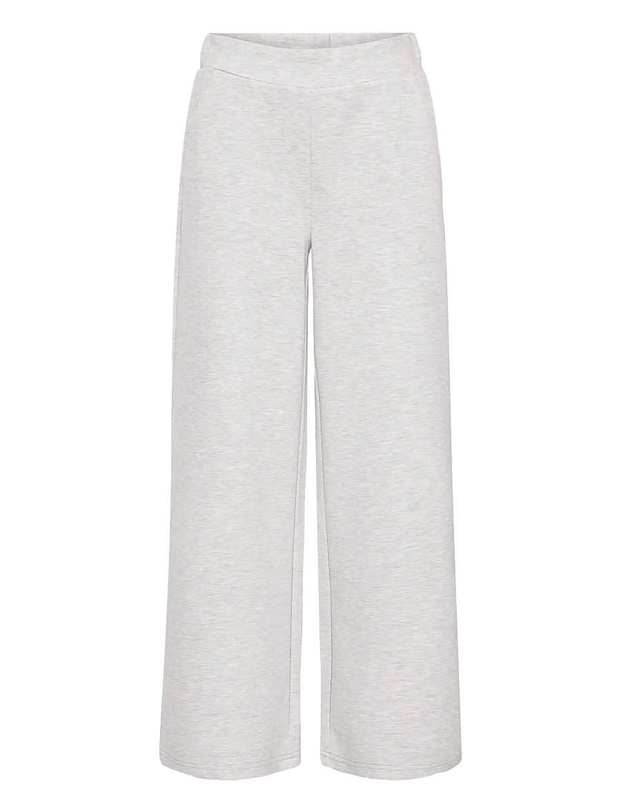 ICHI - IHCOZY PA - hosen mit weitem bein - light grey melange - 1