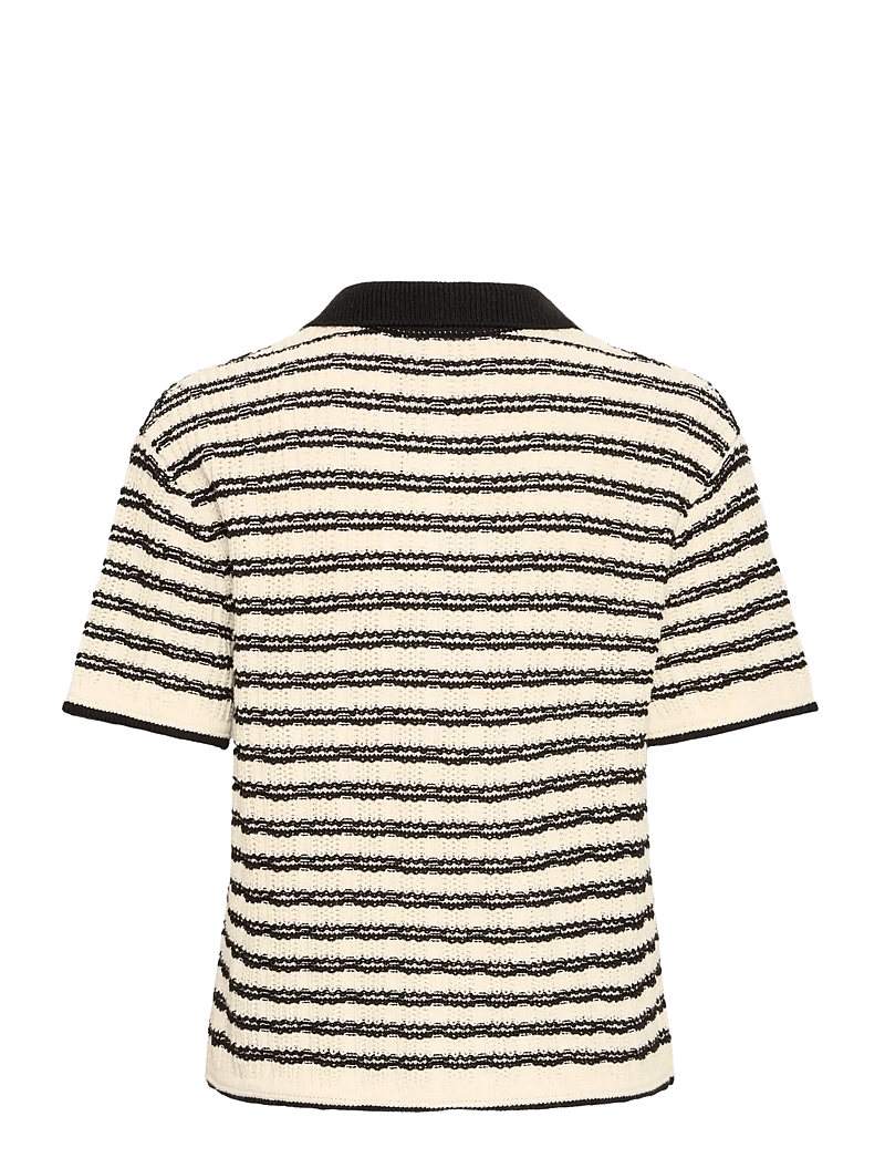 ICHI - IHCHANY MS2 - poloshirts - birch w black stripe - 2