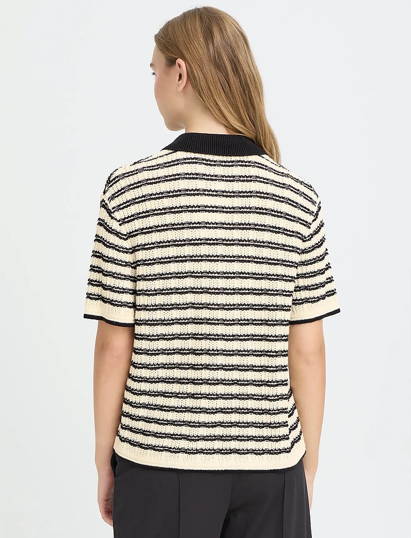 ICHI - IHCHANY MS2 - poloshirts - birch w black stripe - 4