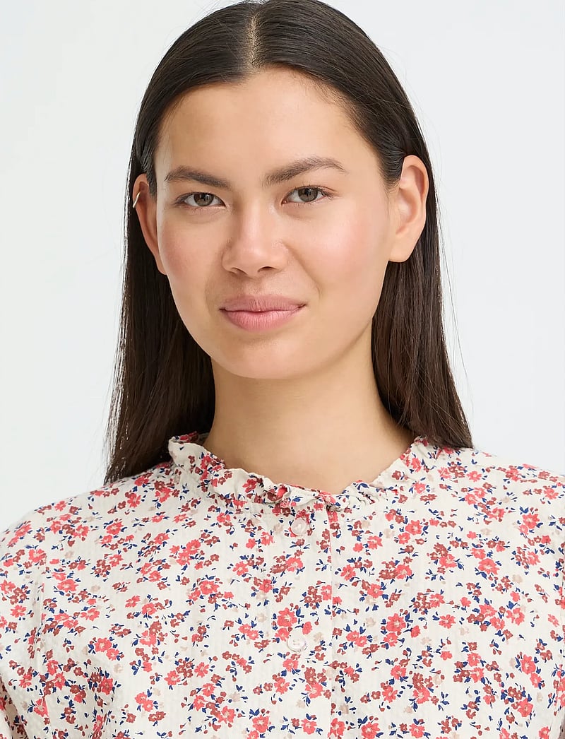 ICHI - IHQWINA SH - langærmede skjorter - teaberry small flower - 5