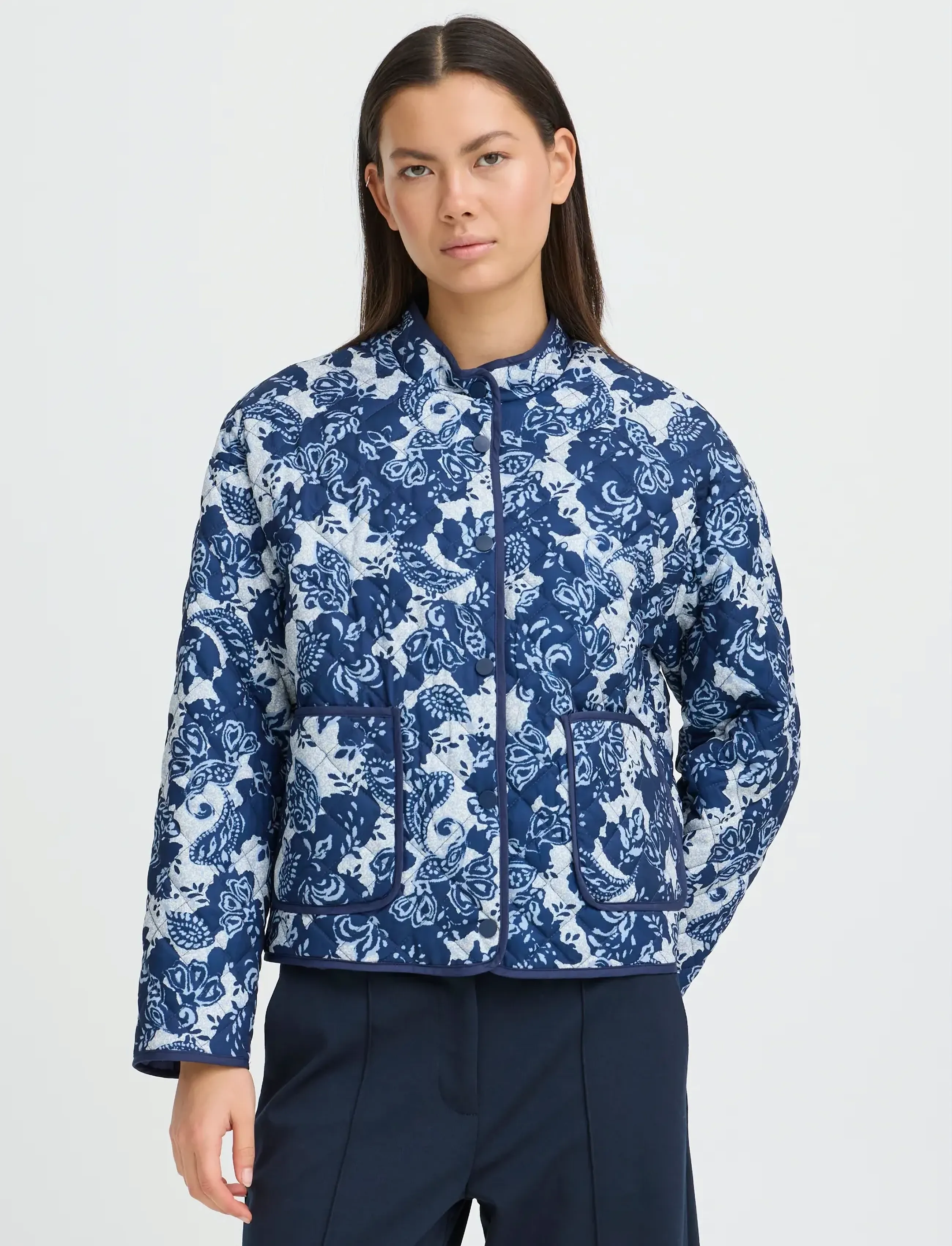 ICHI - IHLIVANTA JA - tunna jackor - blueprint paisley - 5