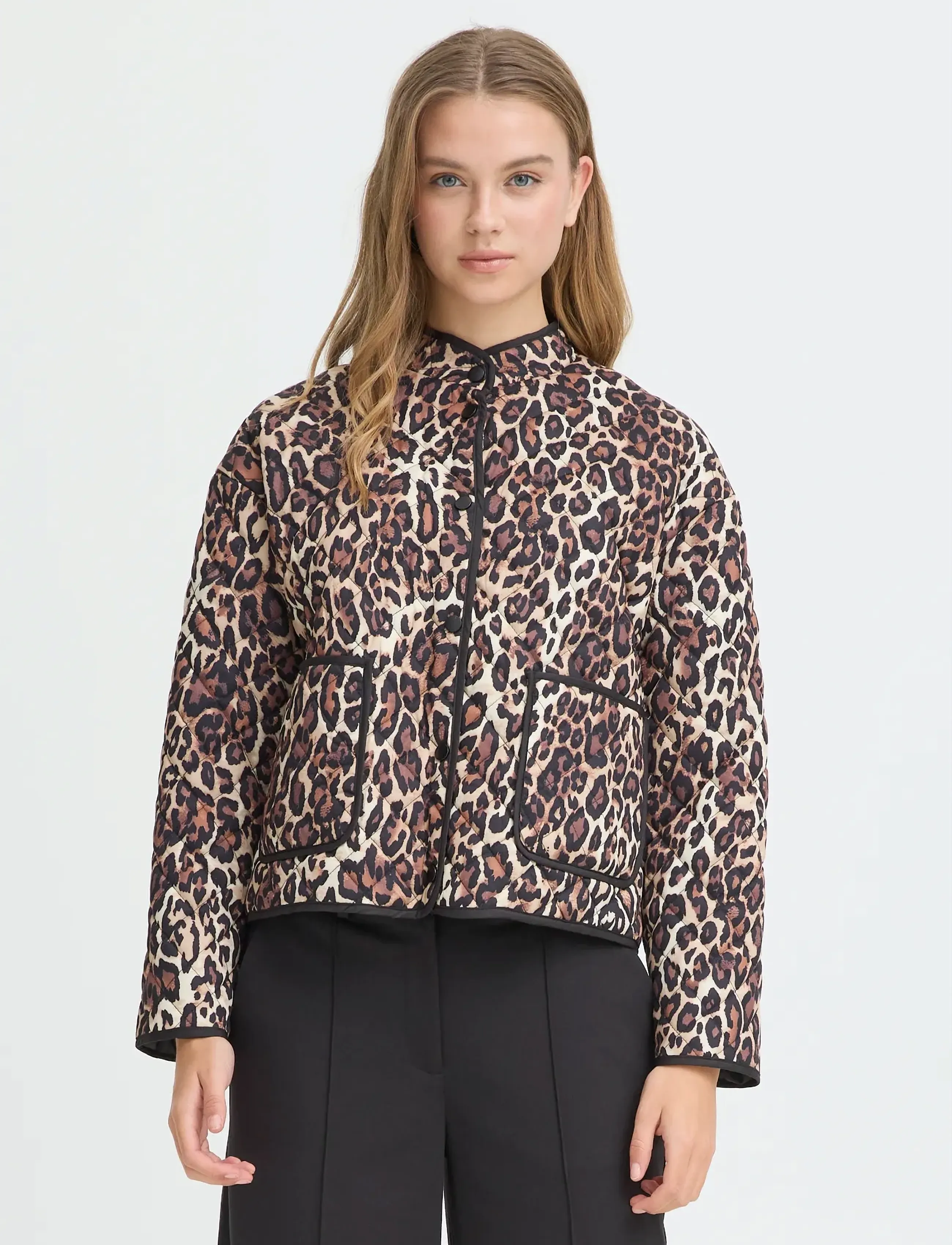 ICHI - IHLIVANTA JA - spring jackets - leopard - 5