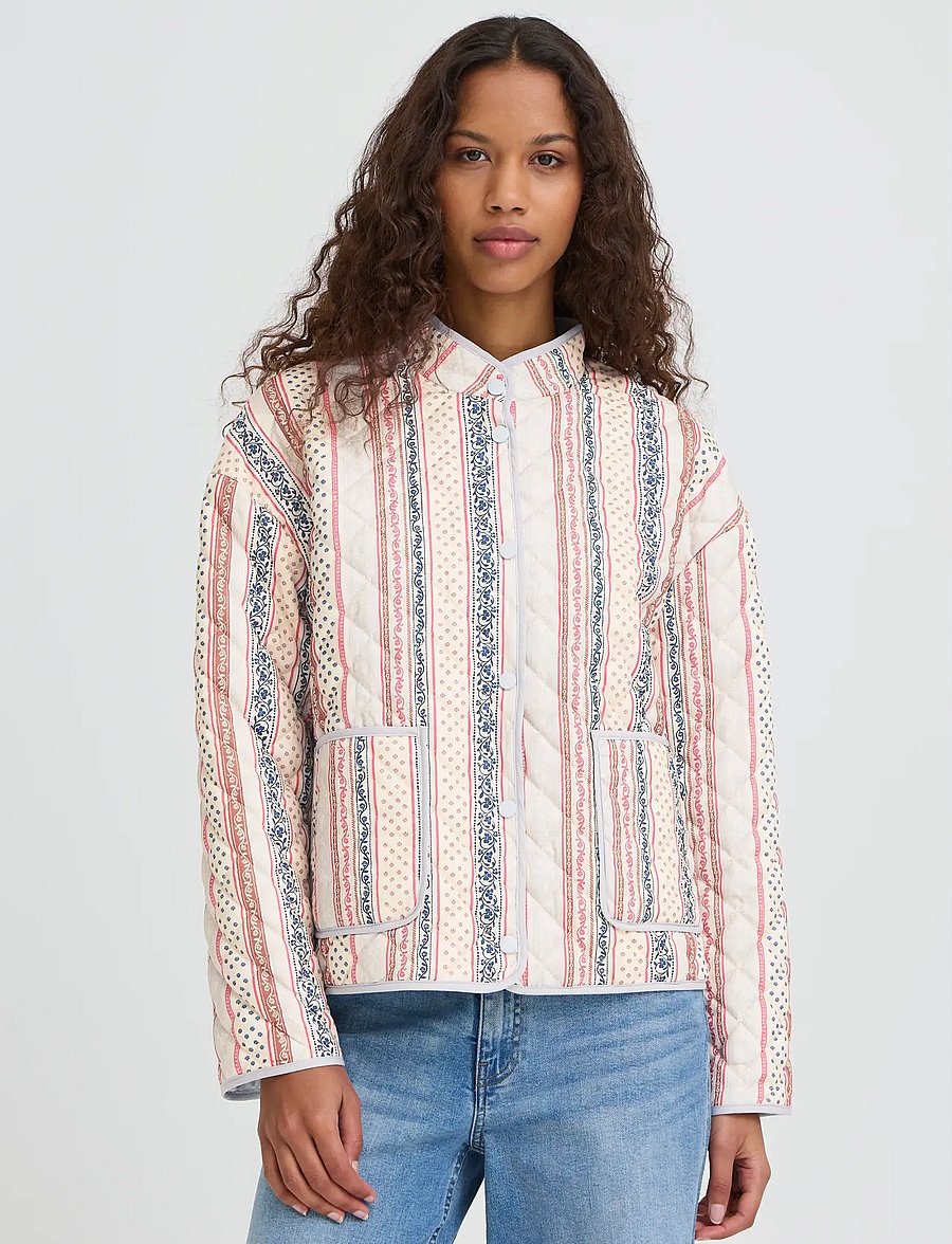 ICHI - IHLIVANTA JA - leichte jacken - teaberry stripe - 5