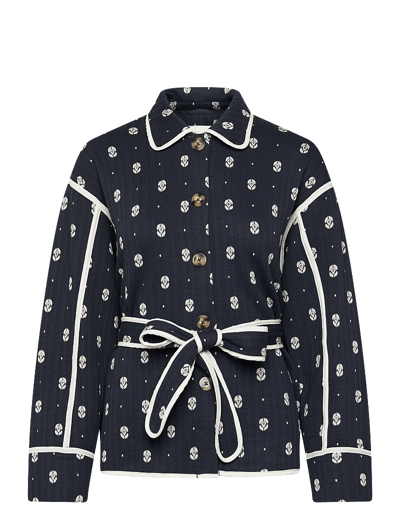 ICHI - IHKATE QUILTED JA4 - frühlingsjacken - total eclipse graphic dot - 0