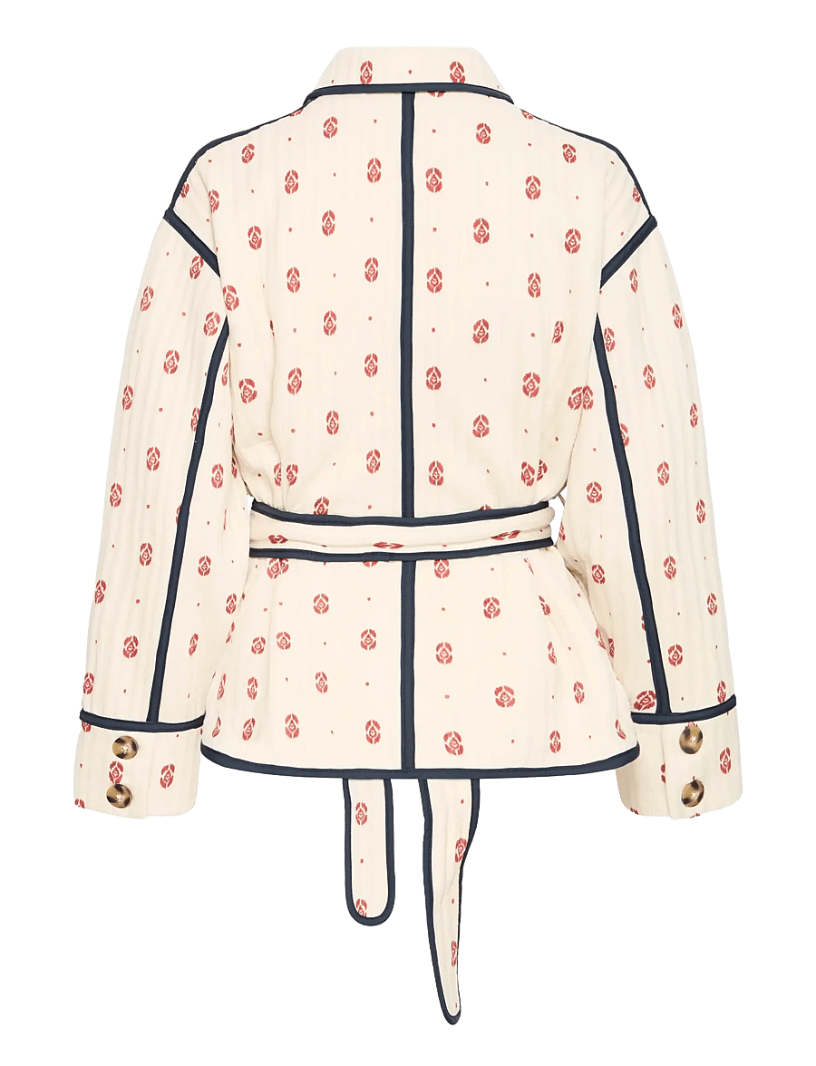 ICHI - IHKATE QUILTED JA4 - overshirts - almond milk graphic dot - 2