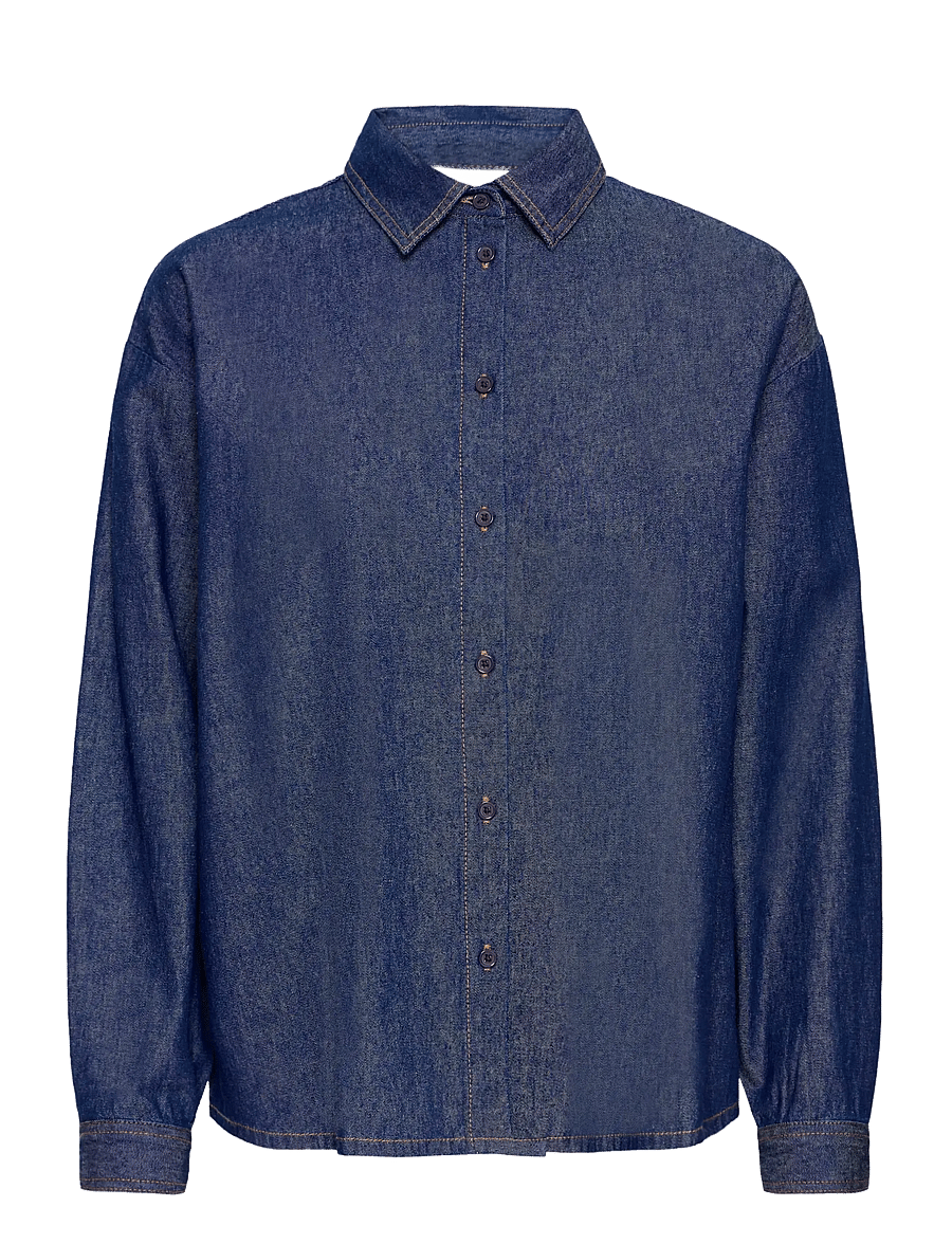 ICHI - IHARCHER SH4 - koszule dżinsowe - denim authentic blue - 1