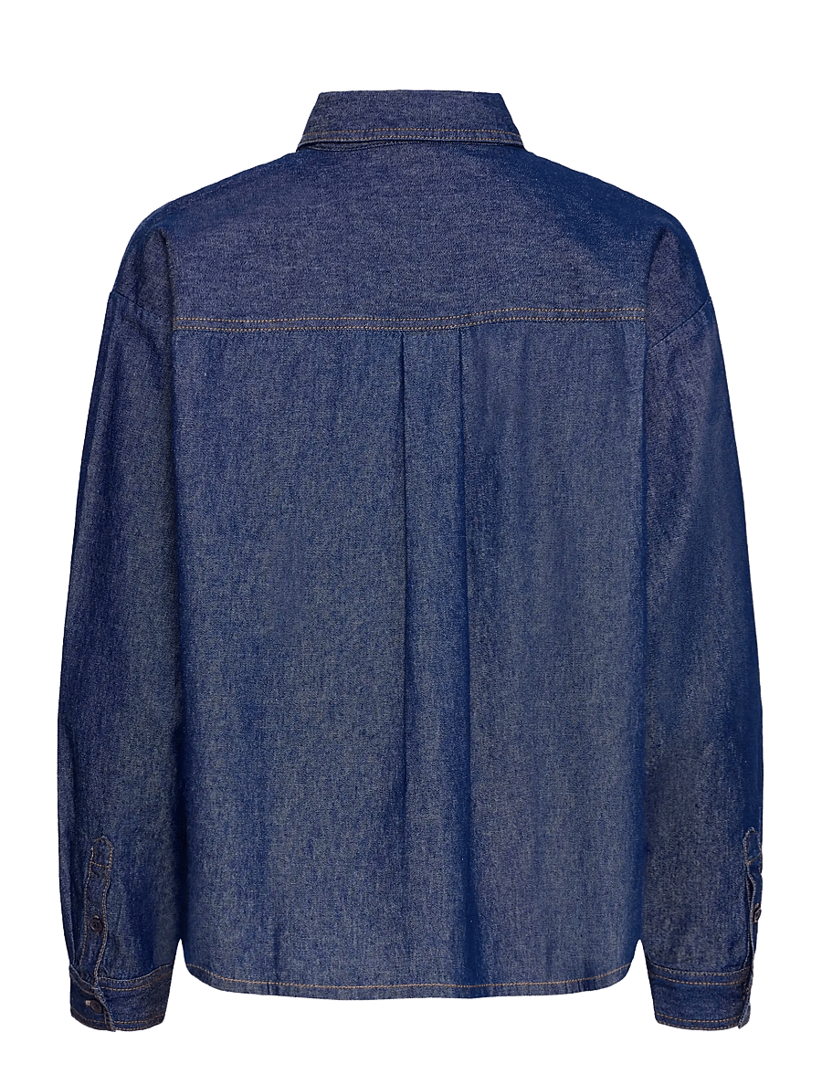 ICHI - IHARCHER SH4 - koszule dżinsowe - denim authentic blue - 2