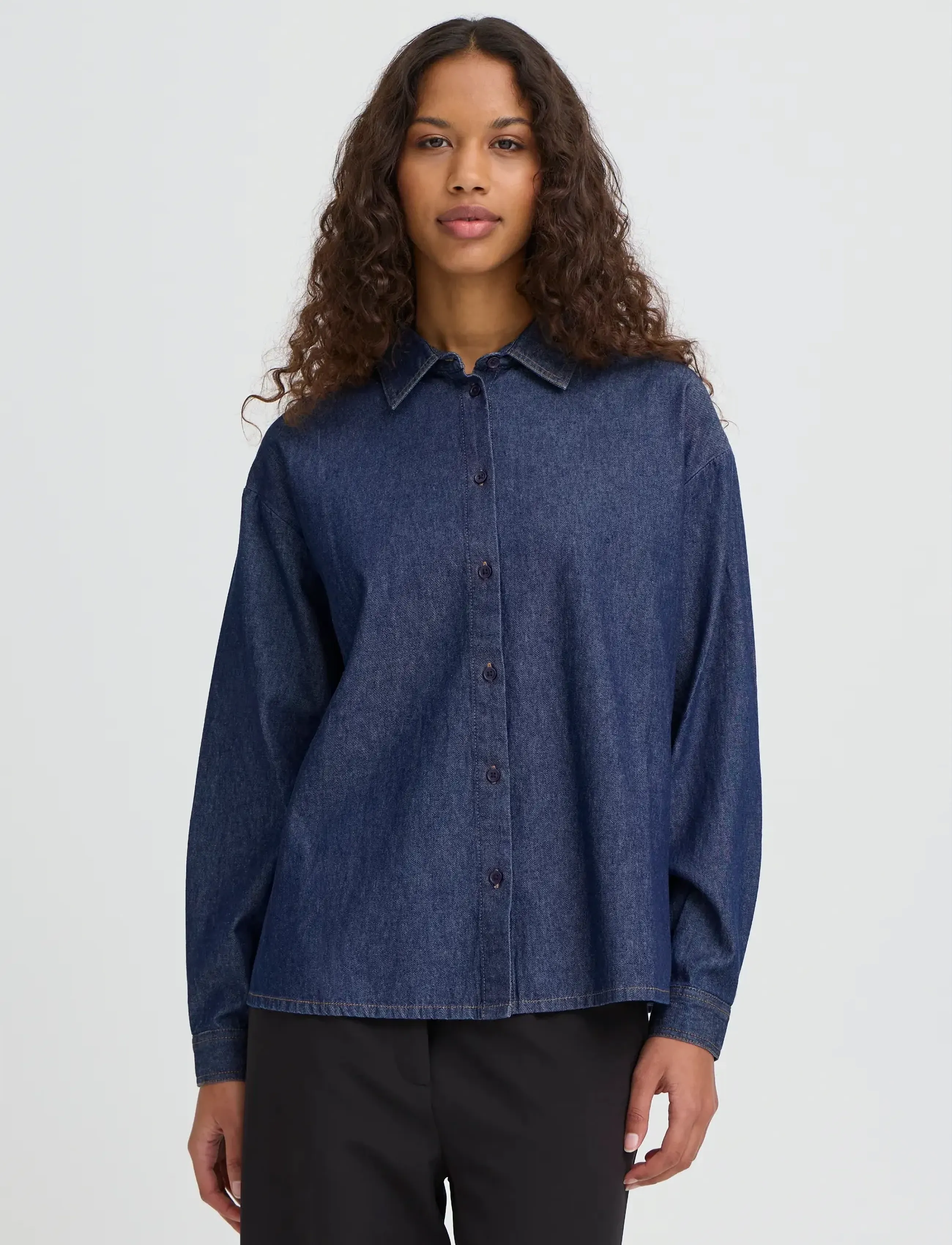 ICHI - IHARCHER SH4 - denimskjorter - denim authentic blue - 5