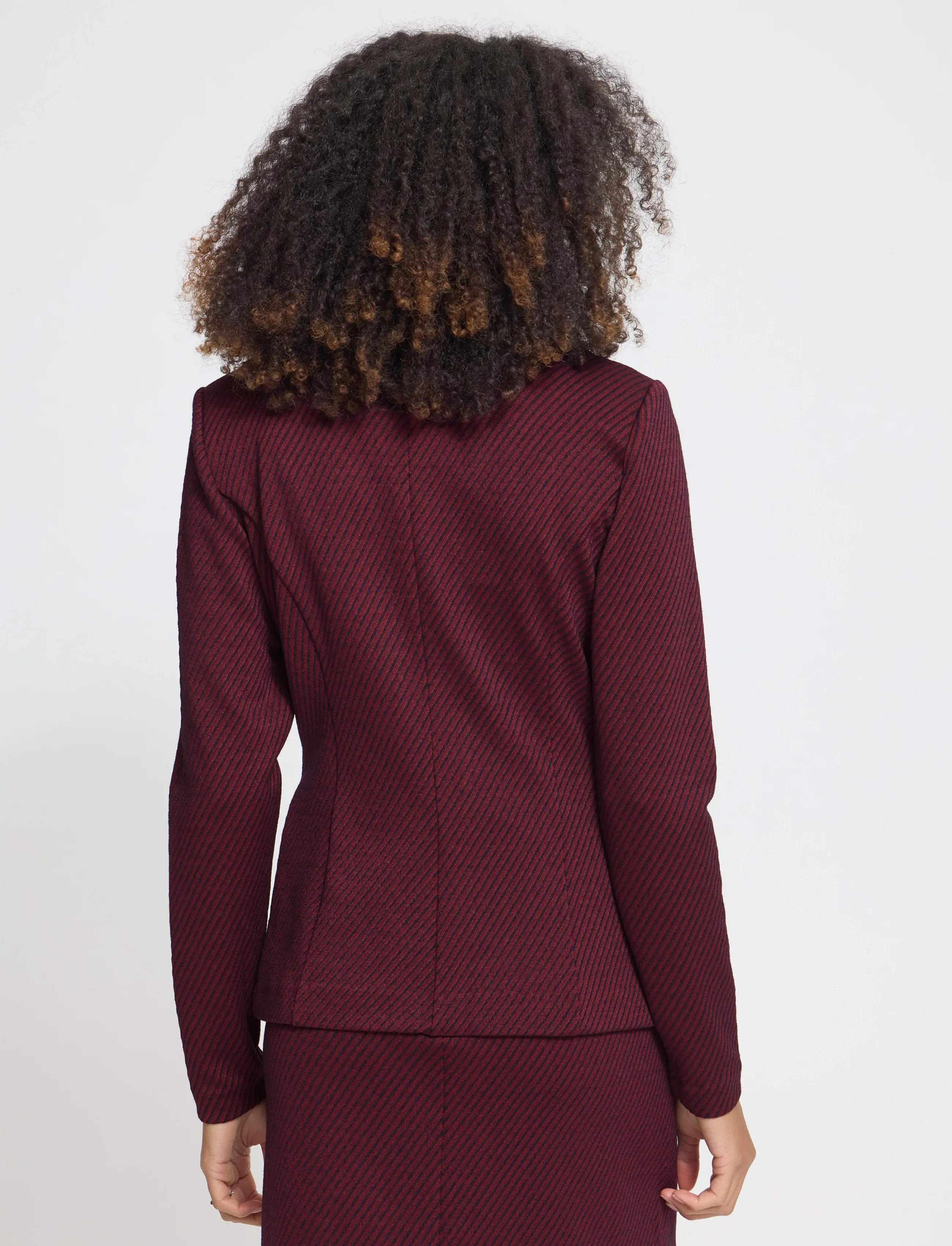 ICHI Ihkate Twillish Bl, S, Burgundy, Blazere > Enkeltradede Blazere, Dame