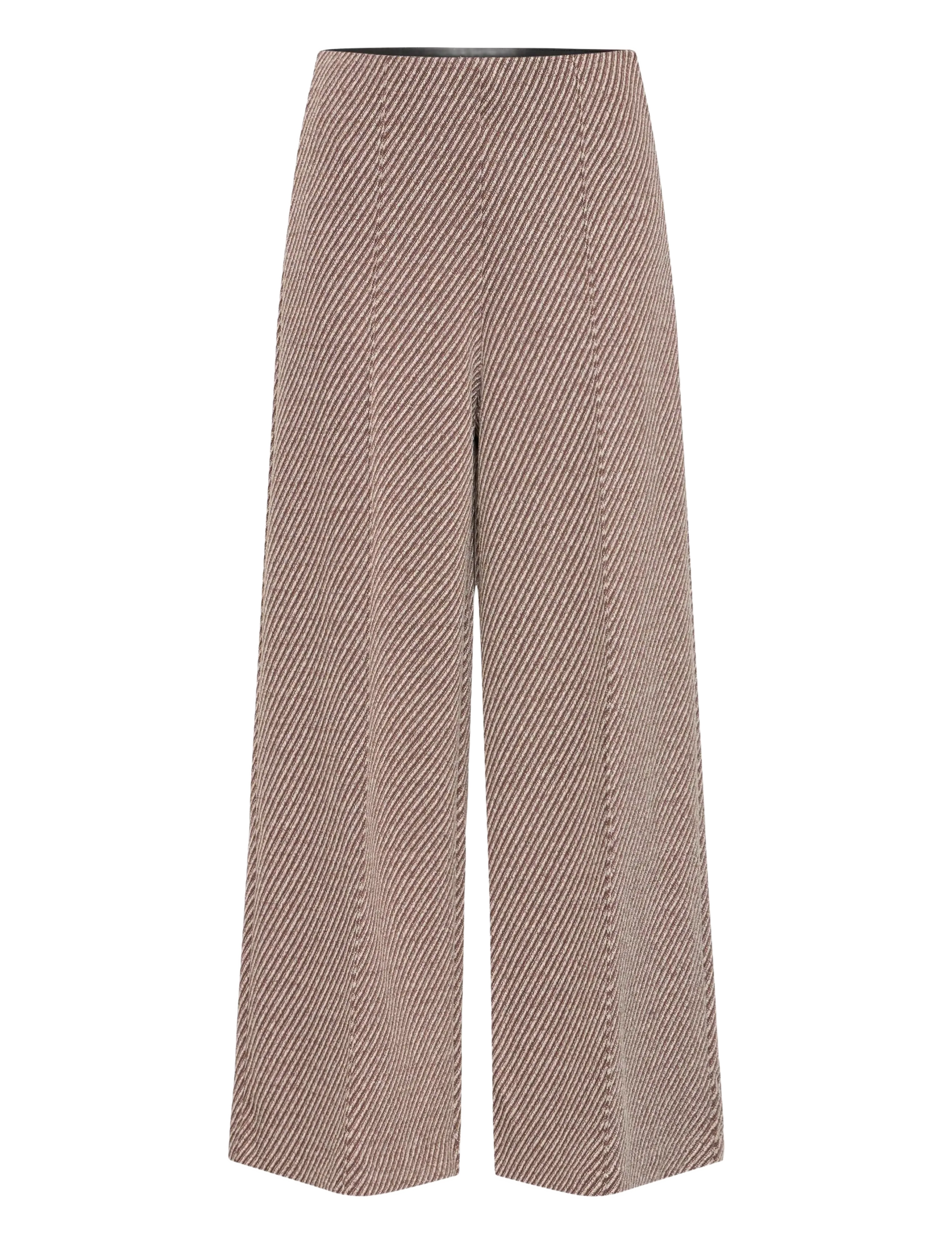 ICHI - IHKATE TWILLISH WIDE PA - wide leg trousers - java/almond milk - 1