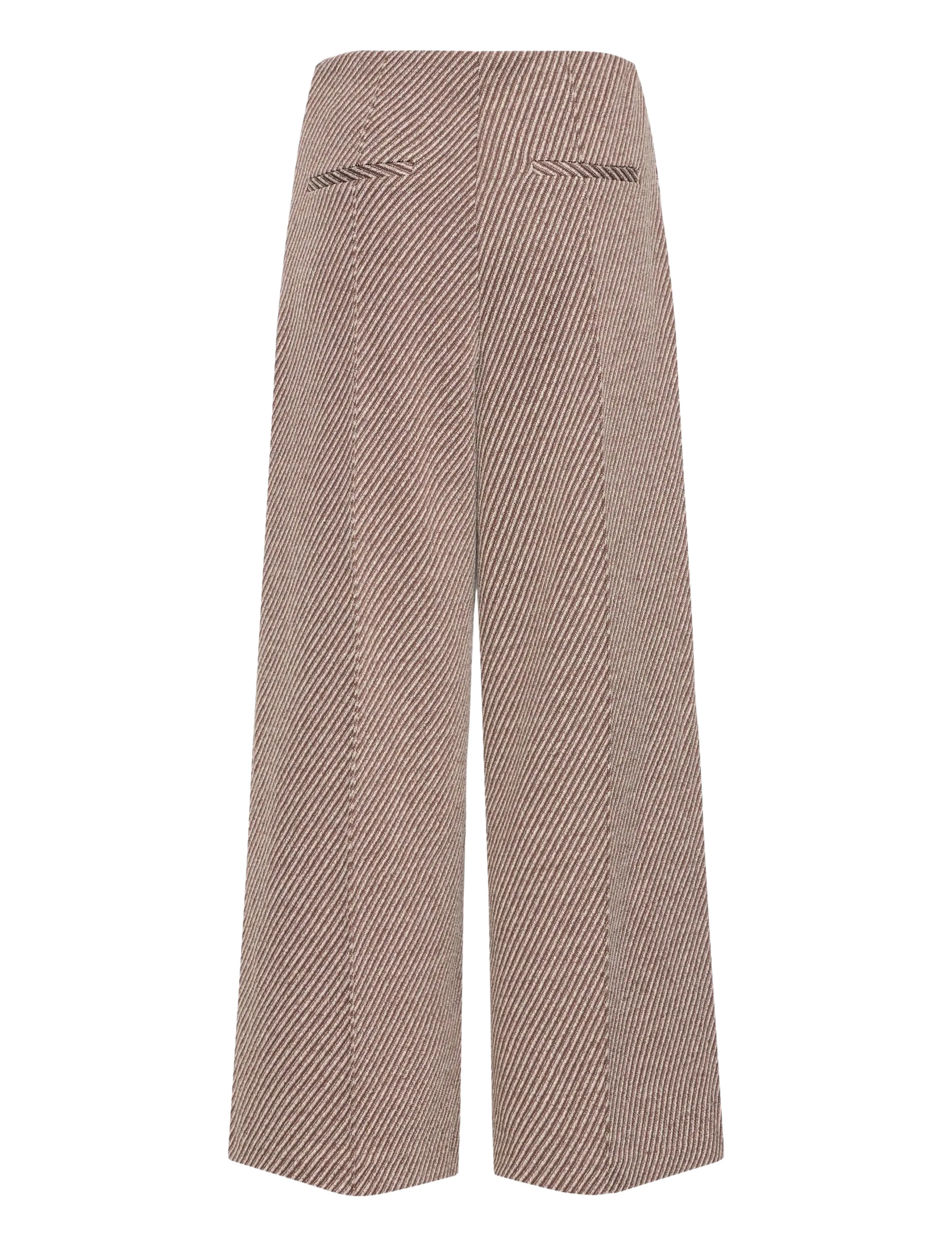 ICHI - IHKATE TWILLISH WIDE PA - wide leg trousers - java/almond milk - 2