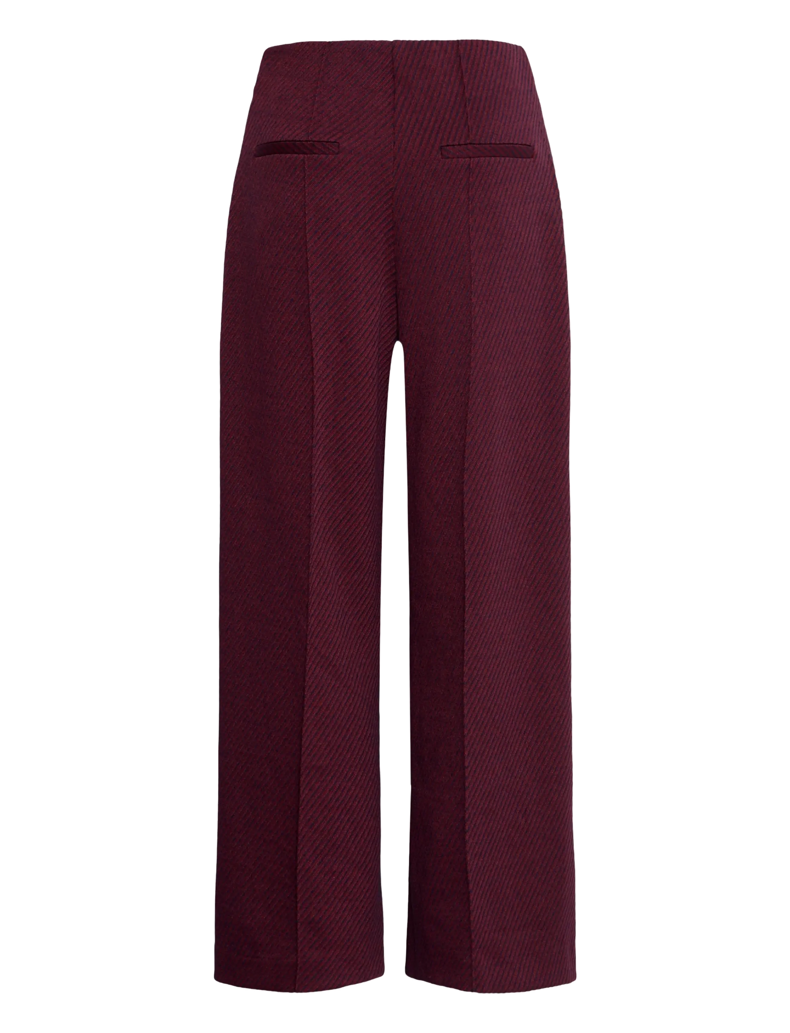 ICHI - IHKATE TWILLISH WIDE PA - hosen mit weitem bein - port royale/dark blue - 1