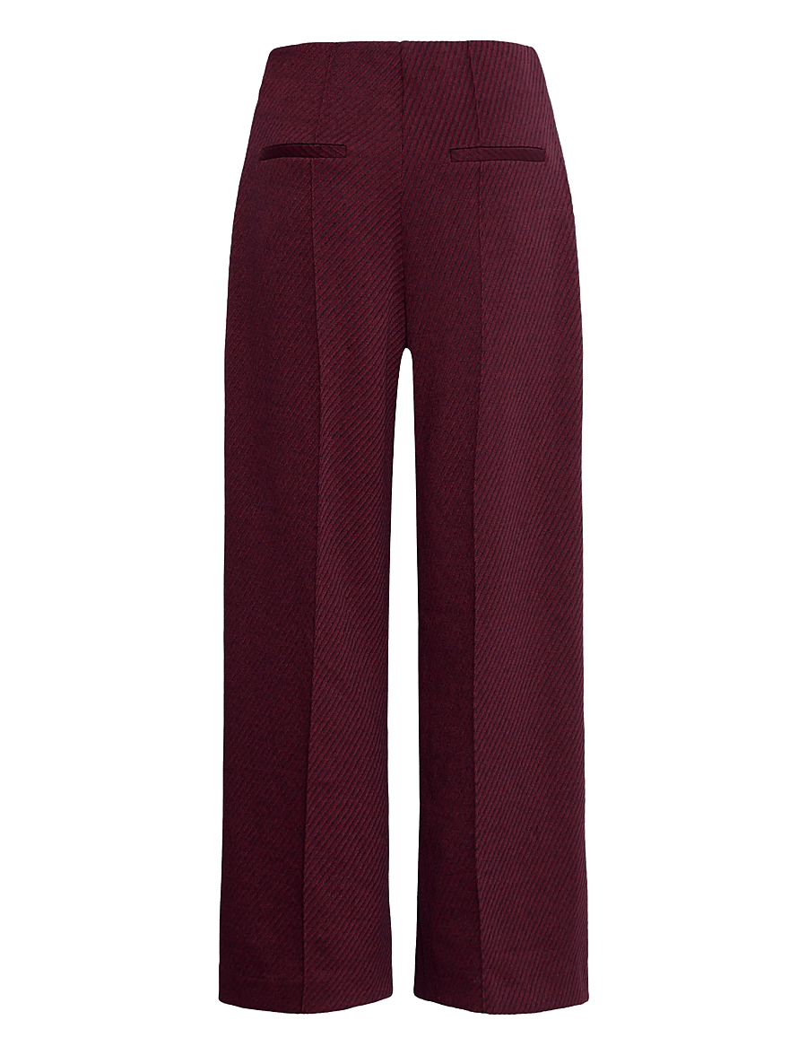 ICHI - IHKATE TWILLISH WIDE PA - hosen mit weitem bein - port royale/dark blue - 1