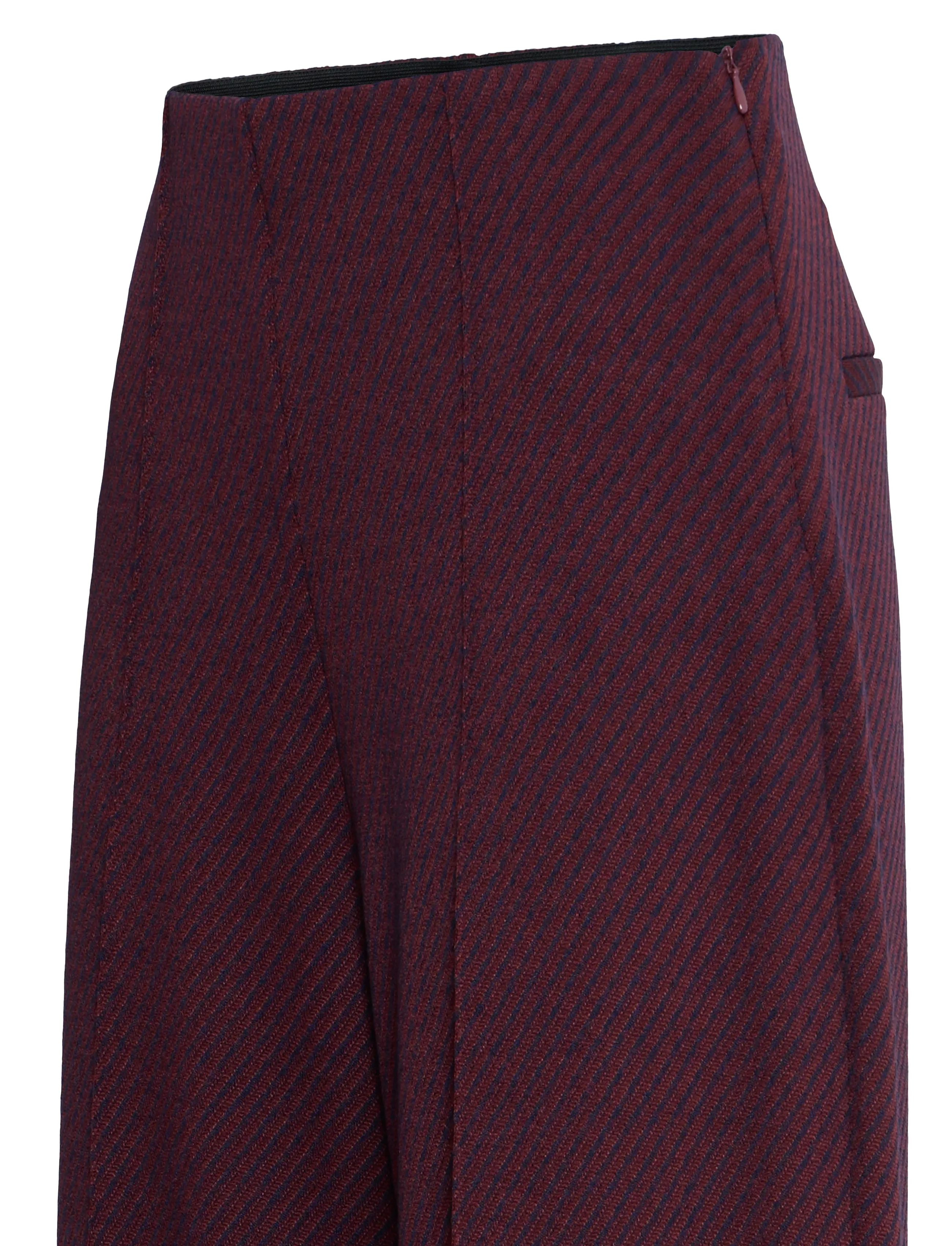 ICHI - IHKATE TWILLISH WIDE PA - hosen mit weitem bein - port royale/dark blue - 2