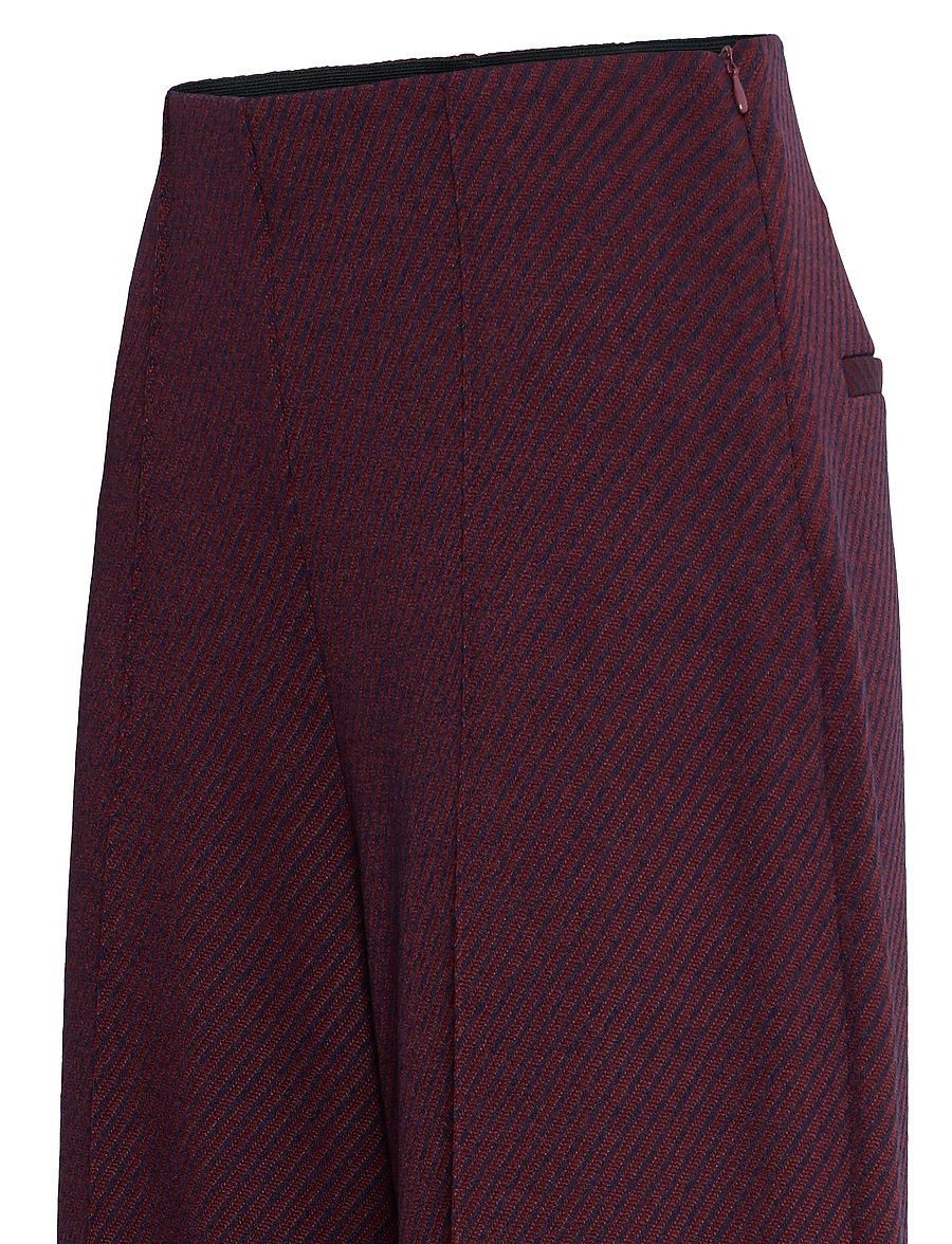 ICHI - IHKATE TWILLISH WIDE PA - hosen mit weitem bein - port royale/dark blue - 2