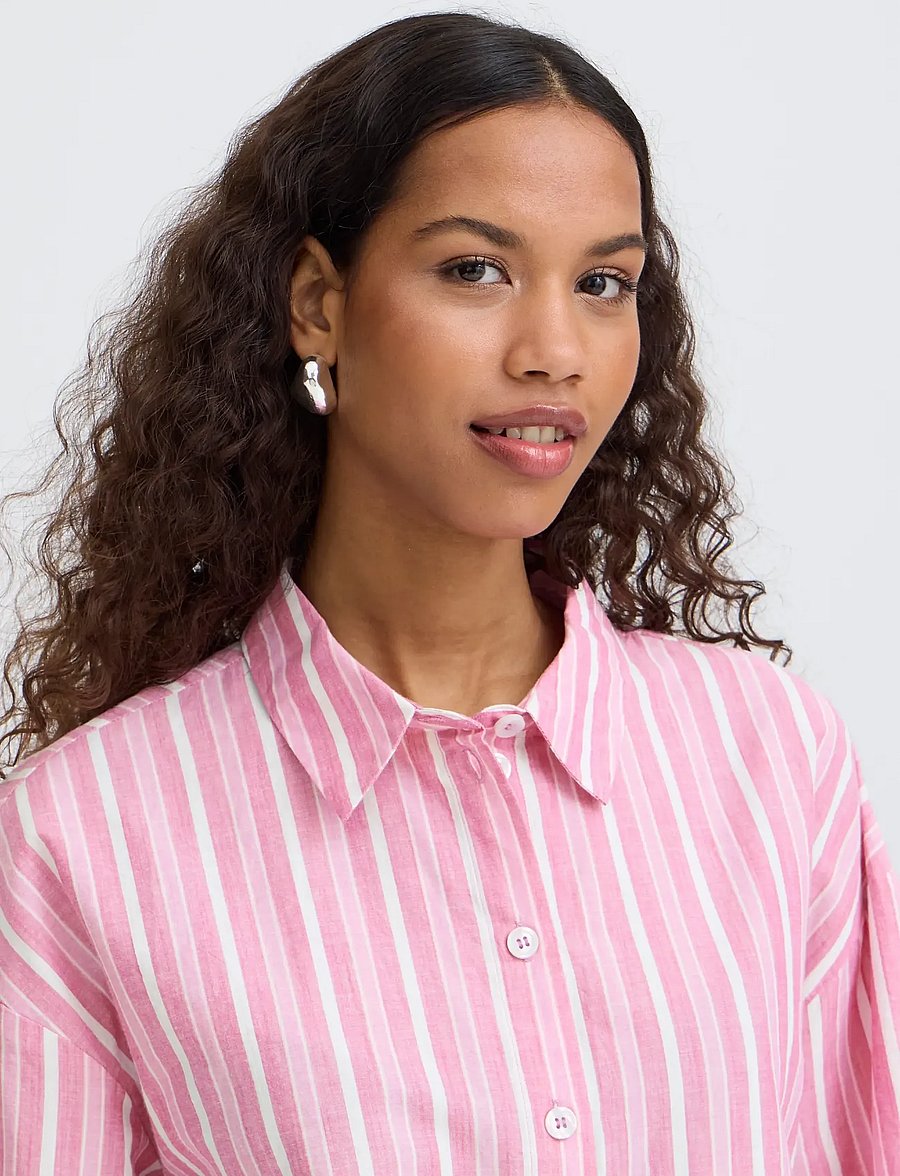 ICHI - IHINDRA SH - short-sleeved shirts - wild orchid stripe - 4