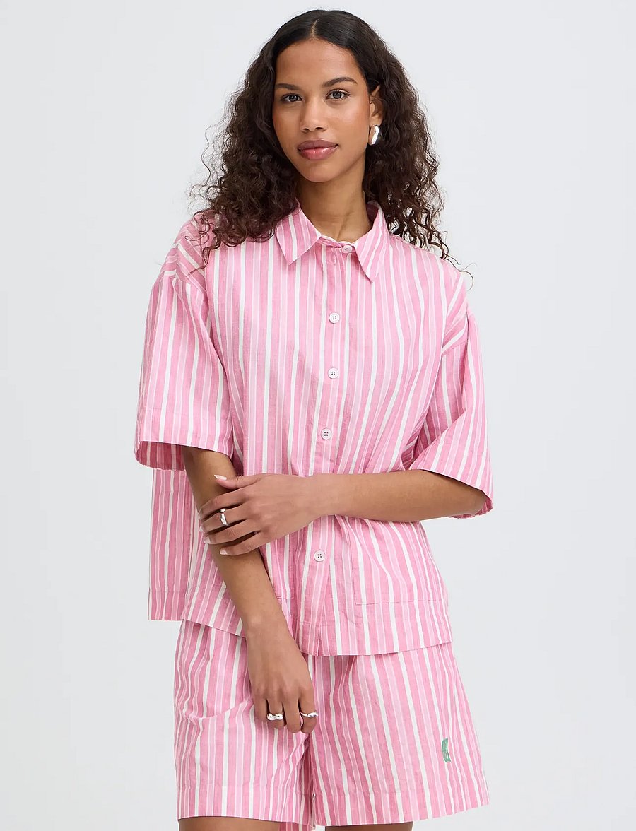 ICHI - IHINDRA SH - short-sleeved shirts - wild orchid stripe - 5