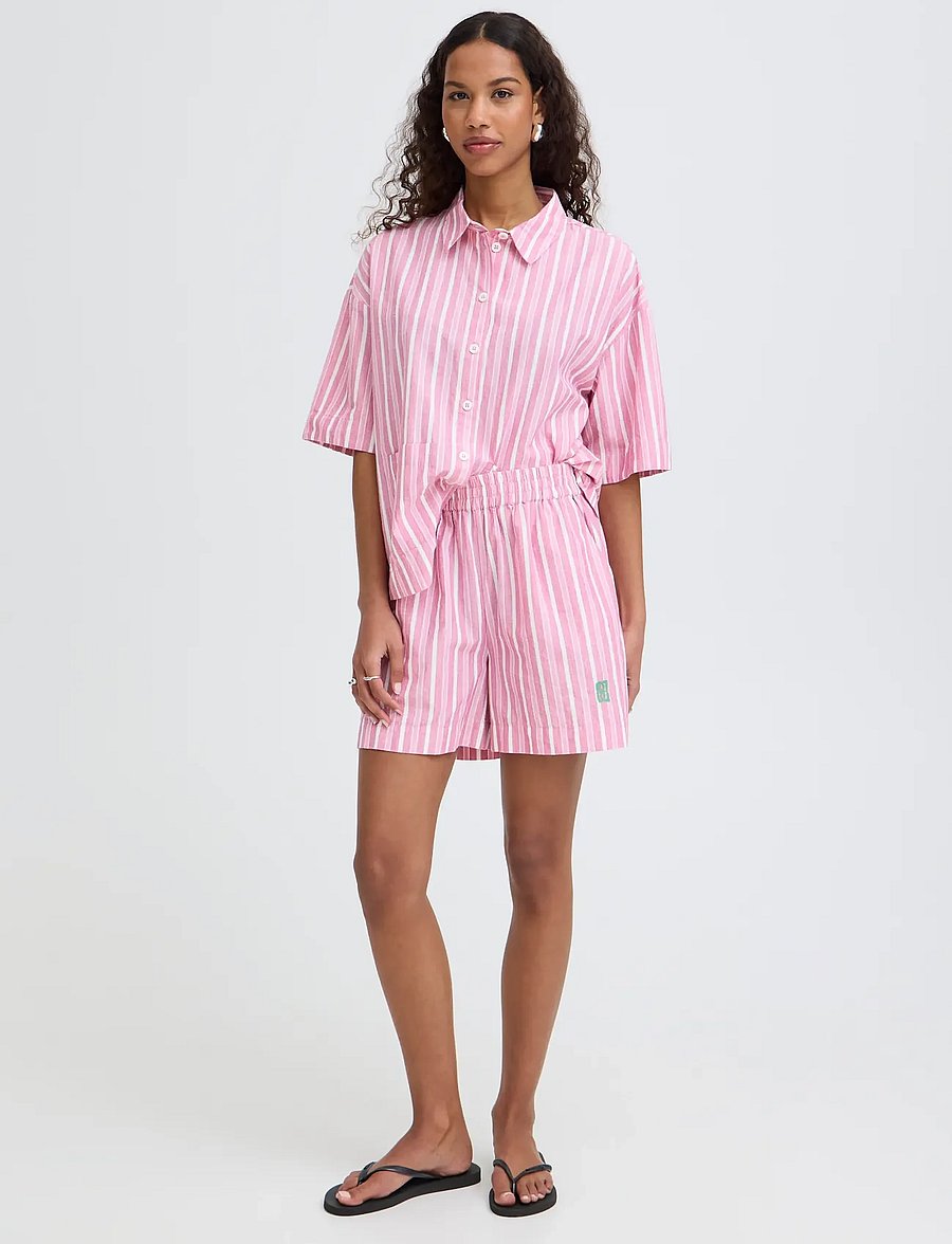 ICHI - IHINDRA SHO - casual szorty - wild orchid stripe - 0