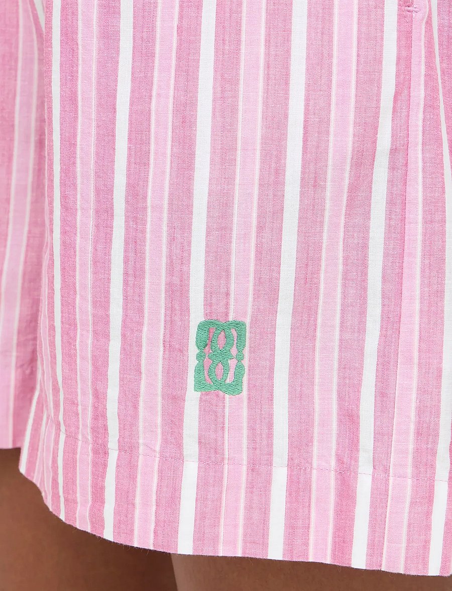 ICHI - IHINDRA SHO - casual szorty - wild orchid stripe - 5