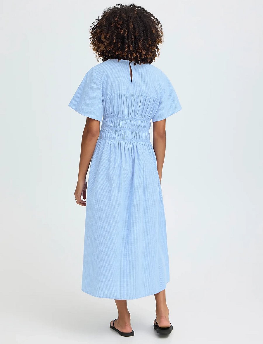 ICHI - IHGWENDA DR - sommerkleider - blue/white check - 3