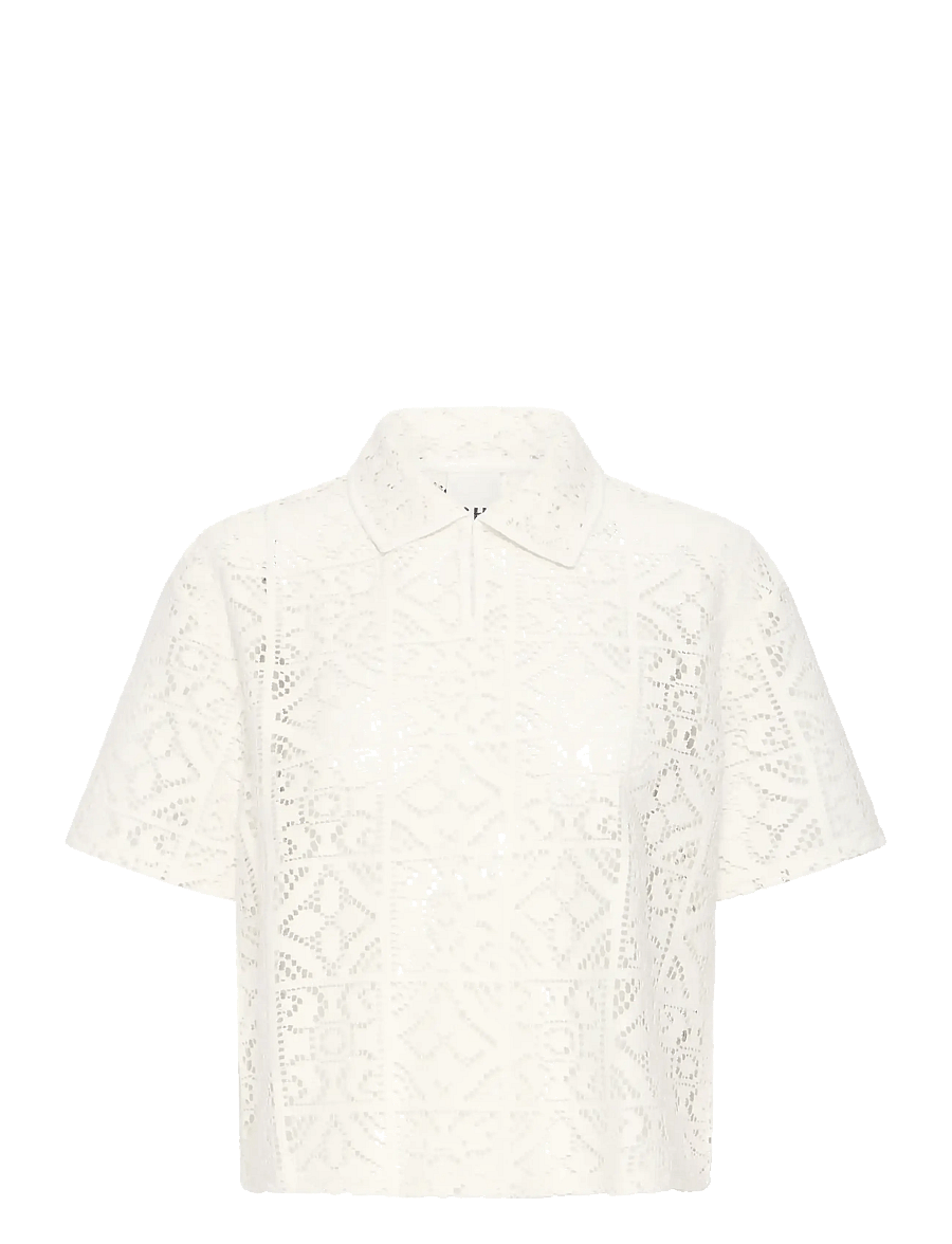 ICHI - IHNAIMA SS - blouses à manches courtes - cloud dancer - 1
