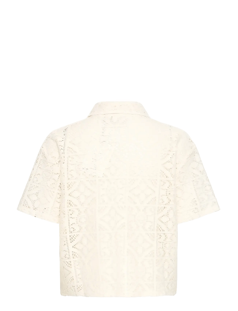 ICHI - IHNAIMA SS - lühikeste varrukatega pluusid - cloud dancer - 2