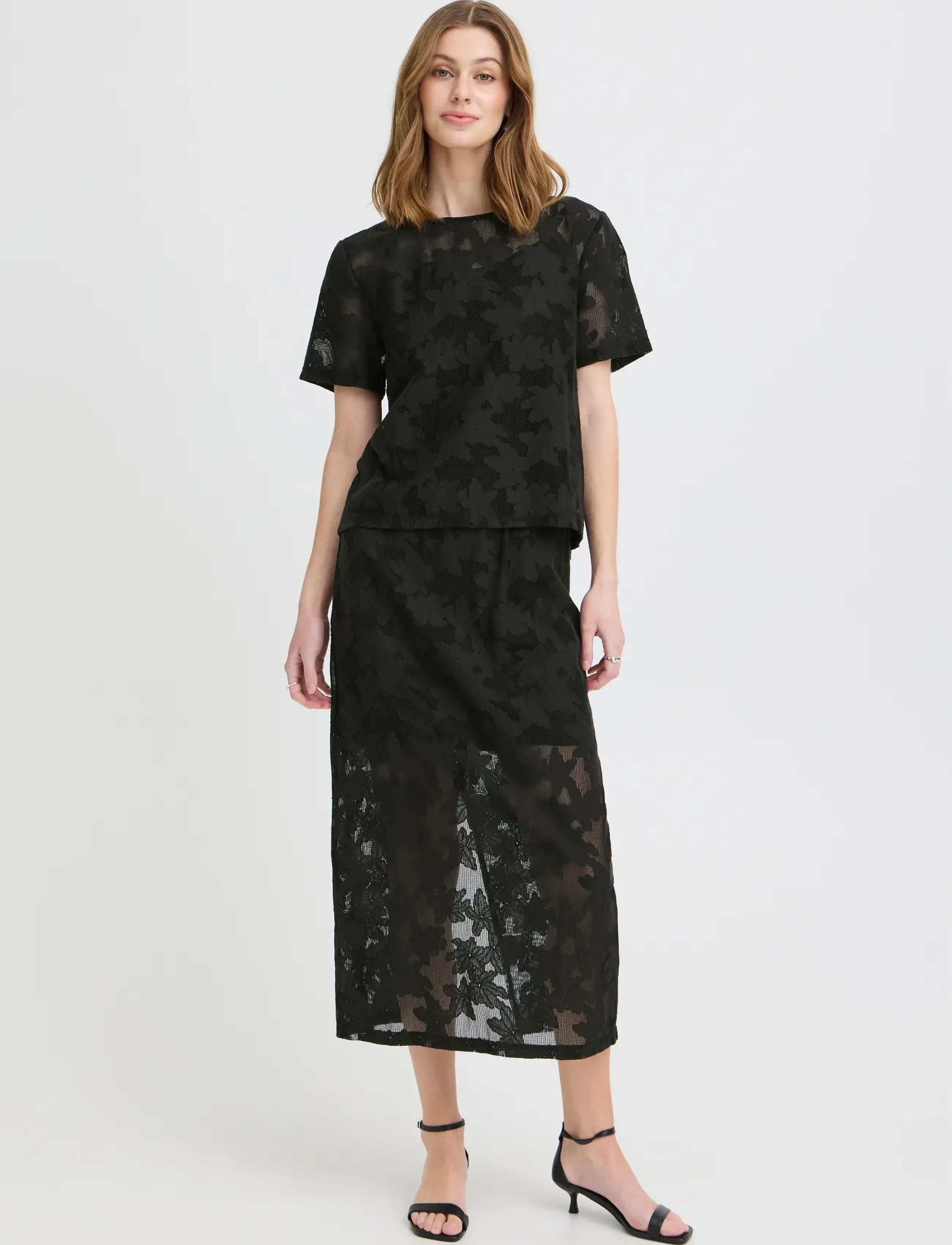 ICHI IHMANIA SS - Bluser - BLACK / black