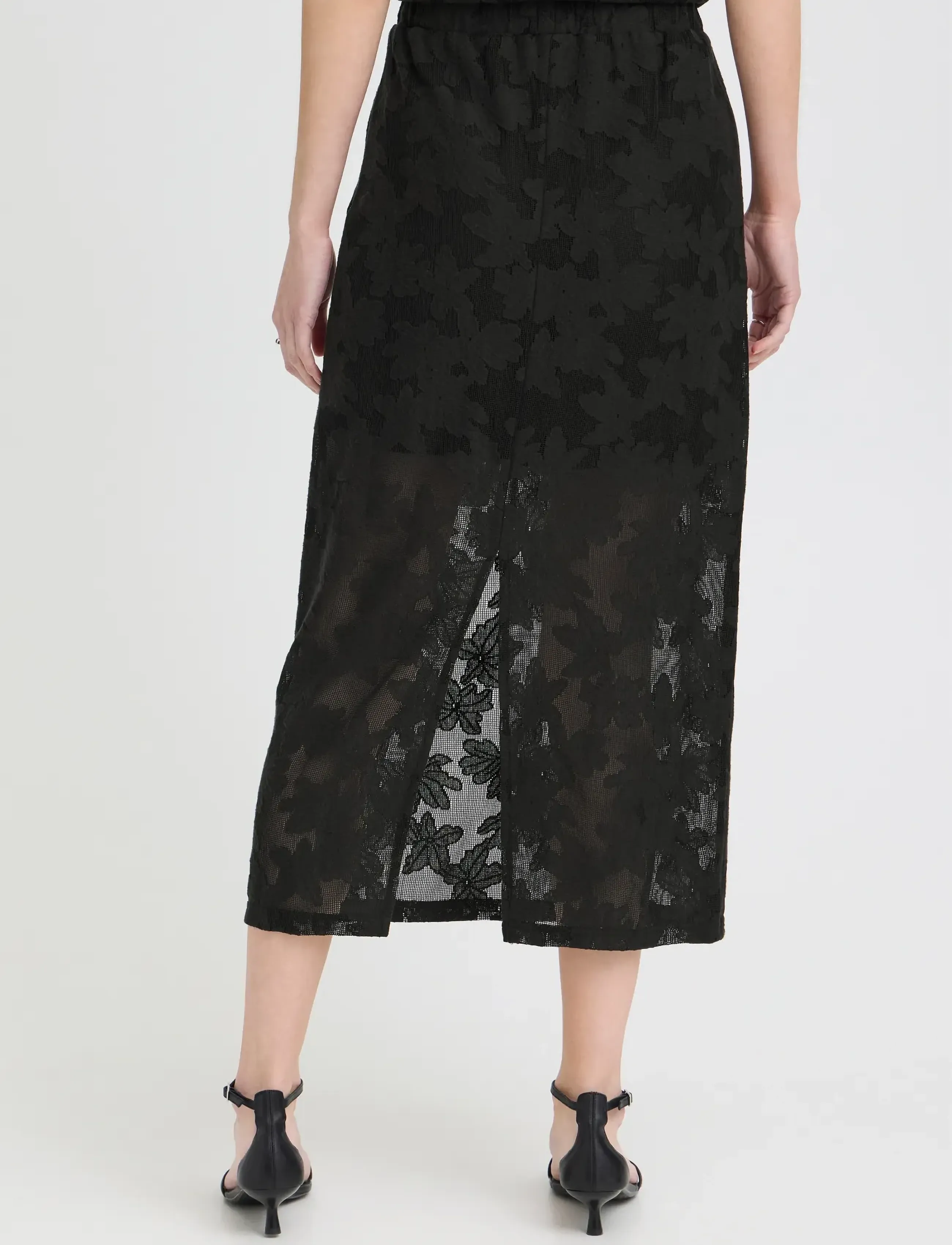 ICHI - IHMANIA SK - midi nederdele - black - 3